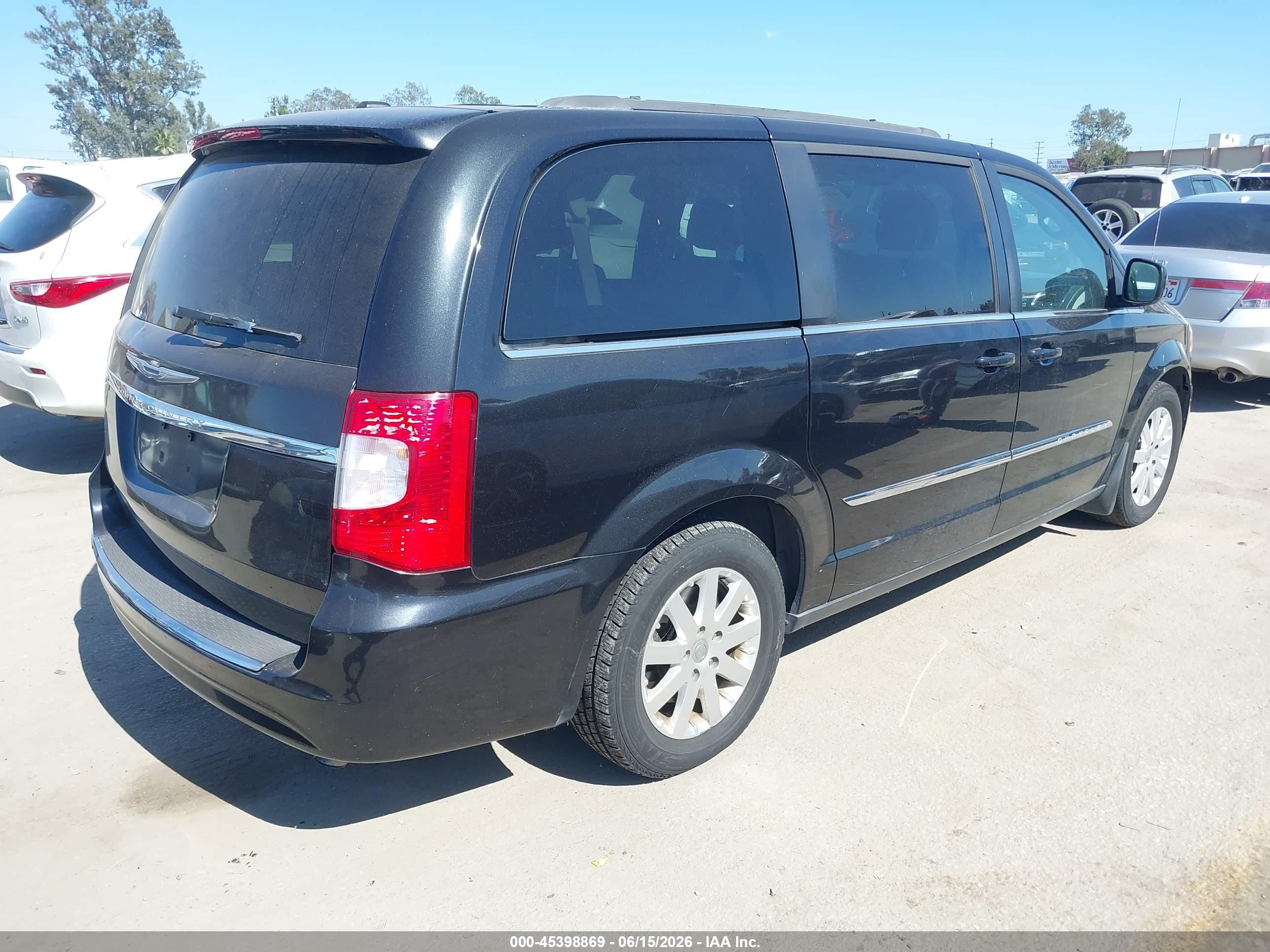 2015 Chrysler Town & Country Touring Black vin: 2C4RC1BG0FR577821
