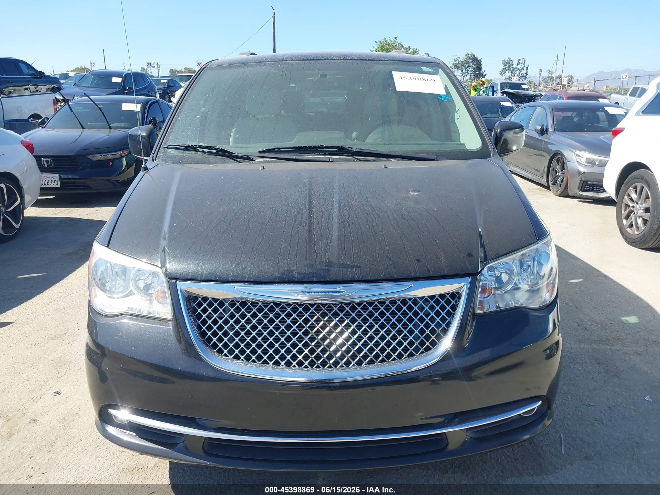 2015 Chrysler Town & Country Touring Black vin: 2C4RC1BG0FR577821