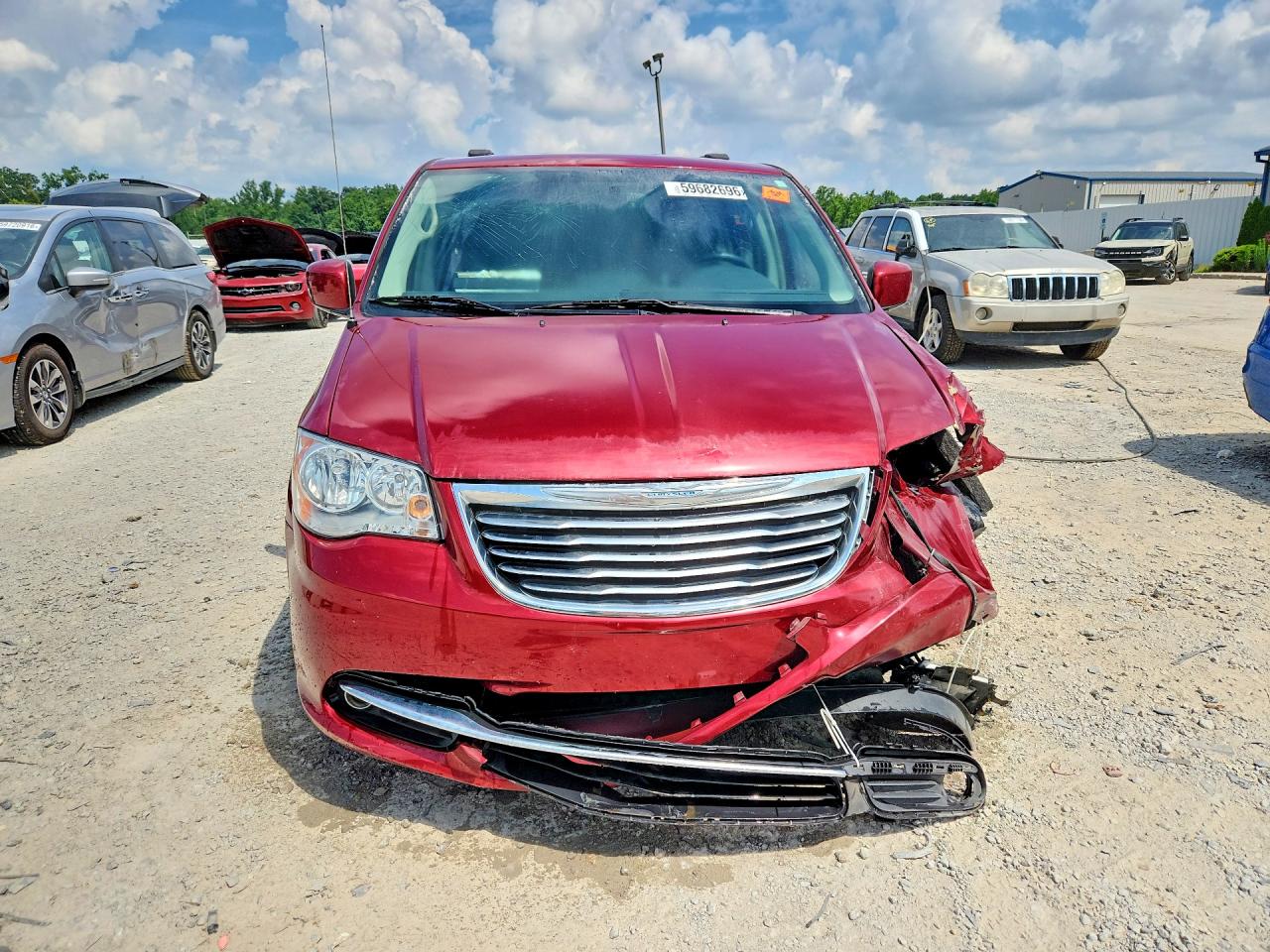 2015 Chrysler Town & Country Touring Burgundy vin: 2C4RC1BG0FR661556