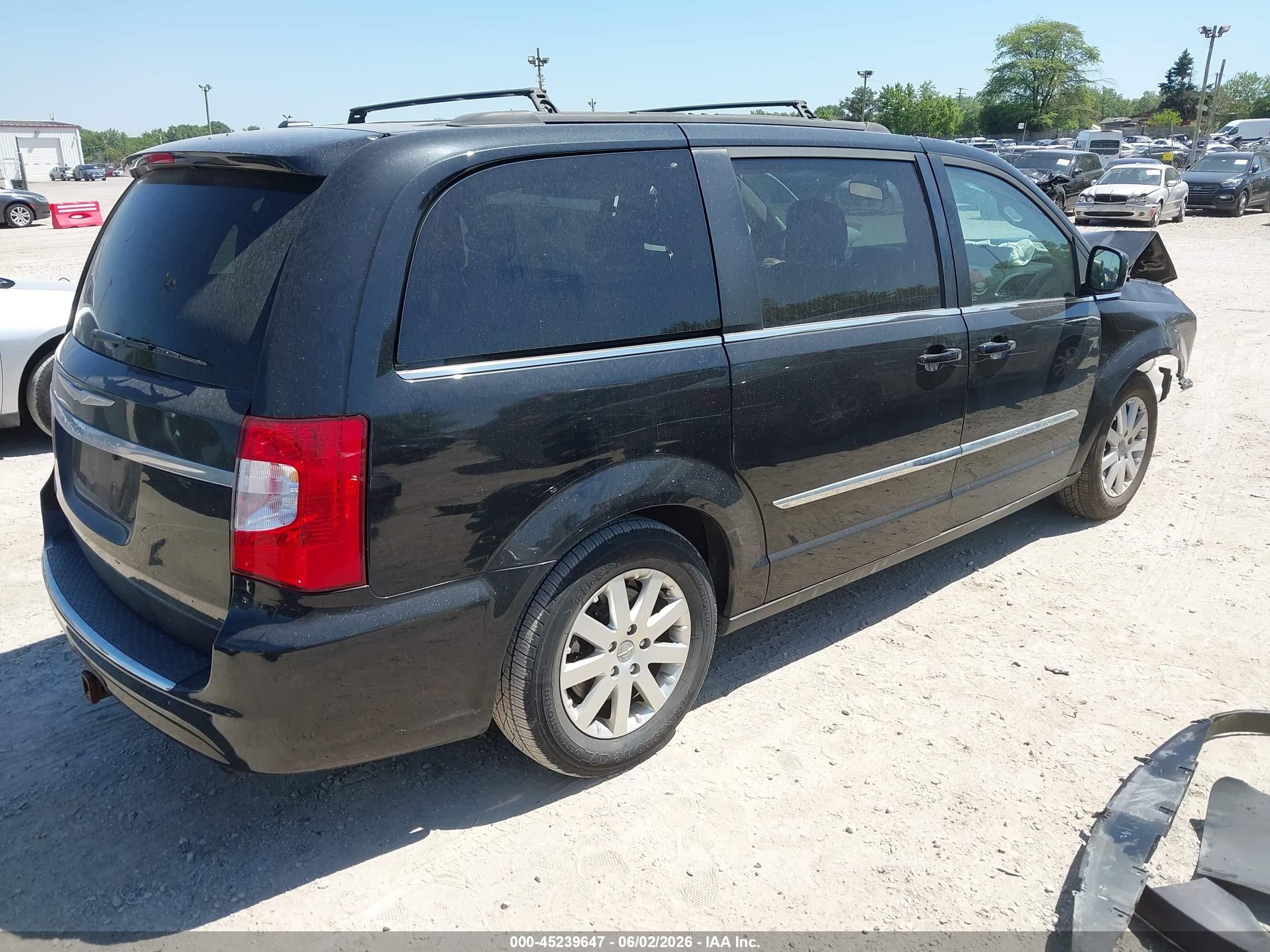 2015 Chrysler Town & Country Touring Black vin: 2C4RC1BG0FR699580