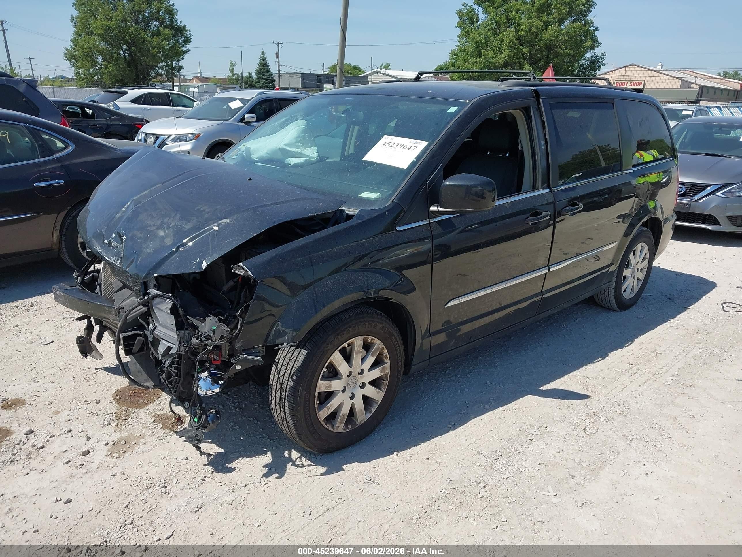 2015 Chrysler Town & Country Touring Black vin: 2C4RC1BG0FR699580