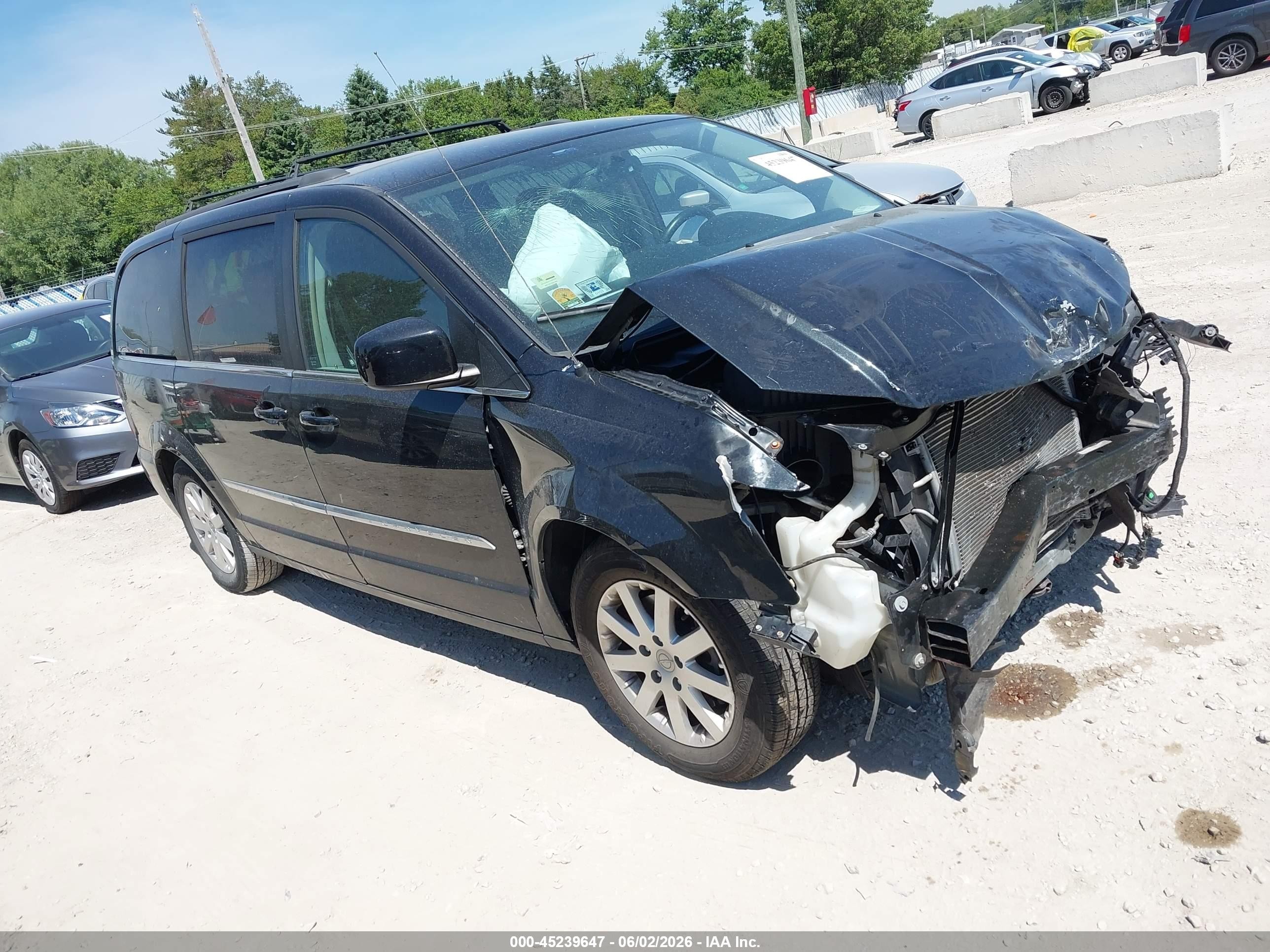 2015 Chrysler Town & Country Touring Black vin: 2C4RC1BG0FR699580