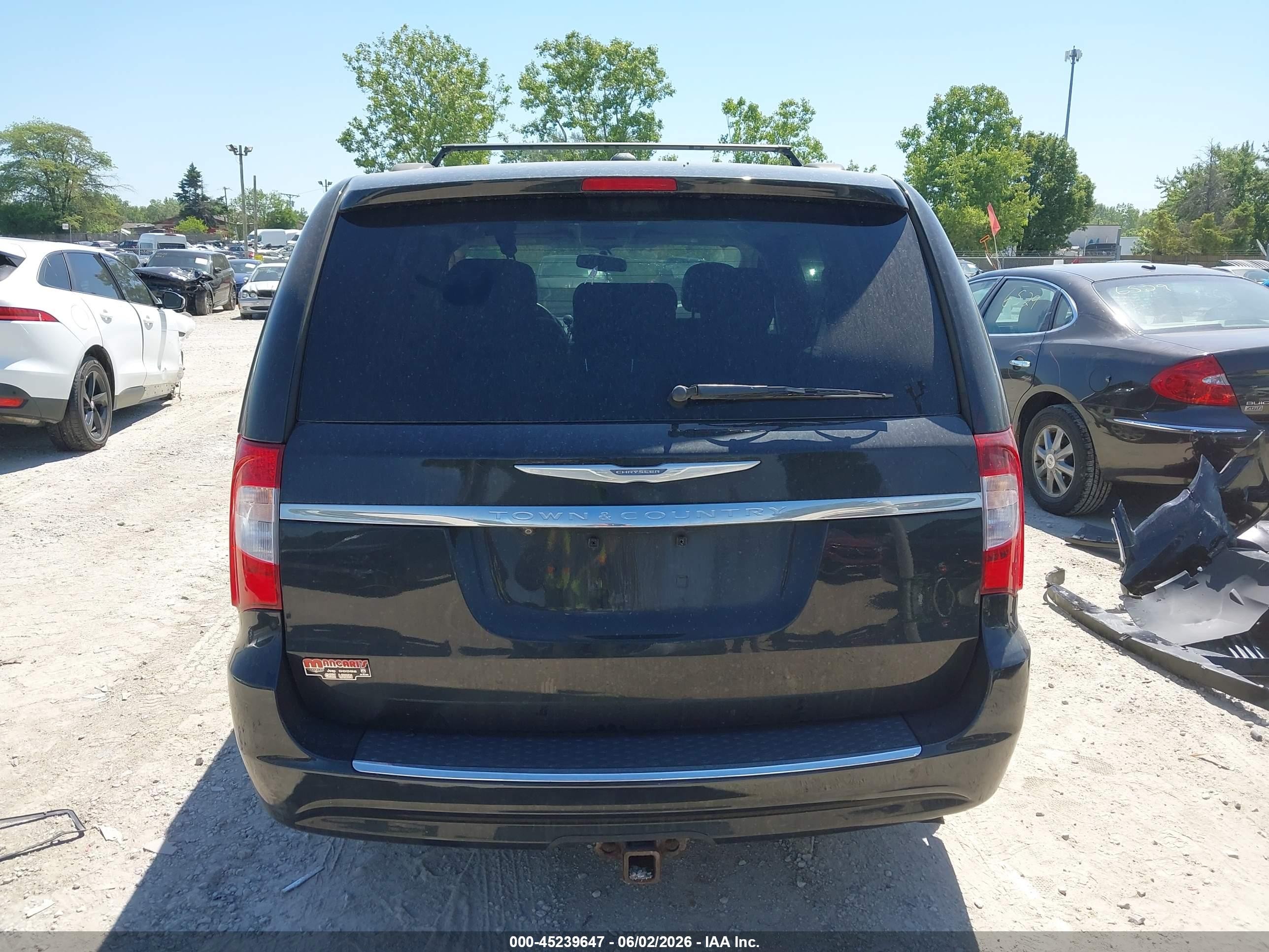 2015 Chrysler Town & Country Touring Black vin: 2C4RC1BG0FR699580