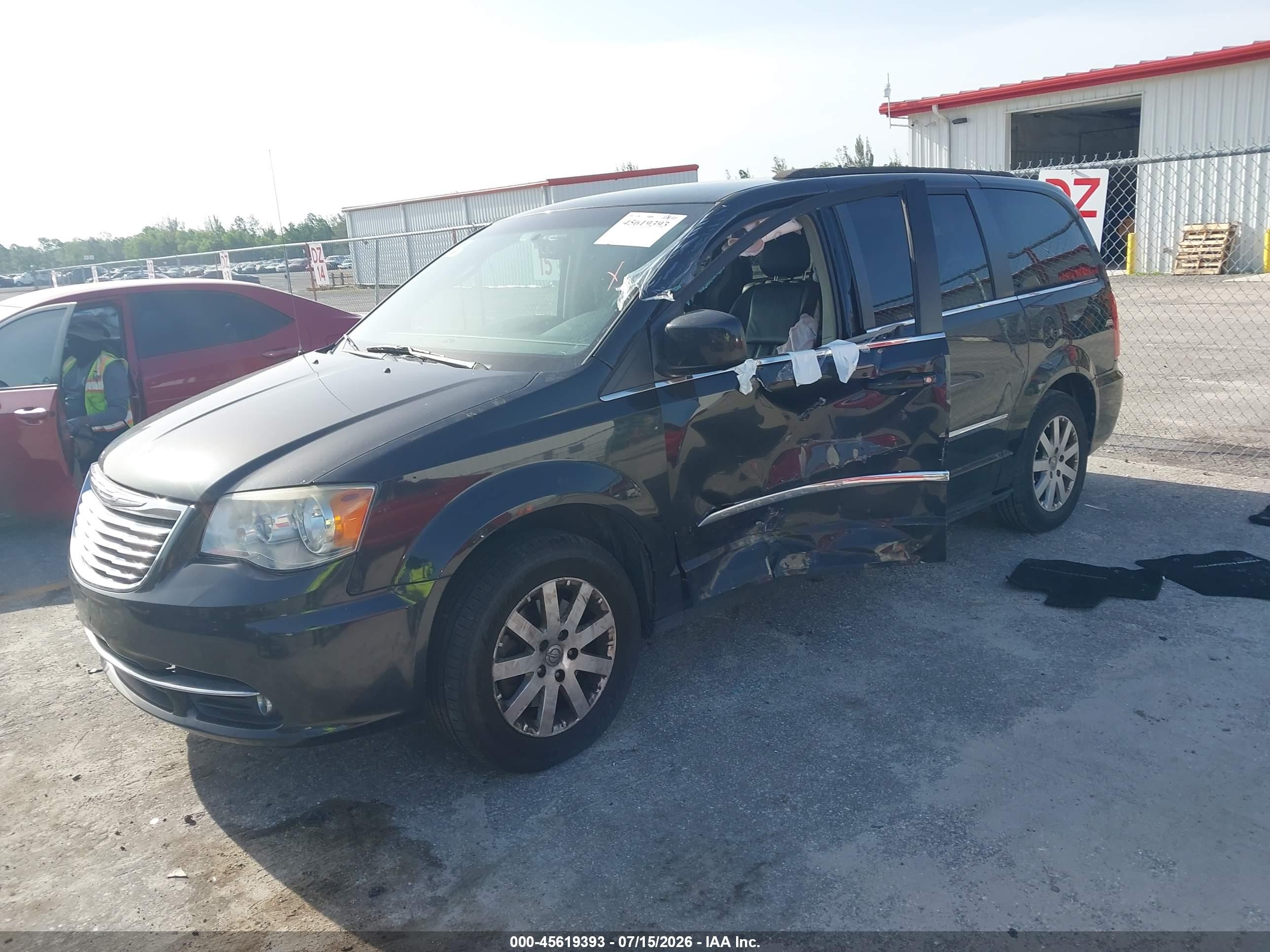2015 Chrysler Town & Country Touring Черный vin: 2C4RC1BG0FR706592