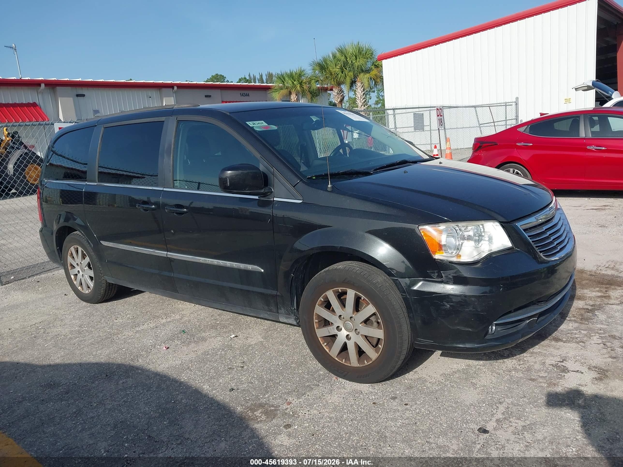 2015 Chrysler Town & Country Touring Черный vin: 2C4RC1BG0FR706592