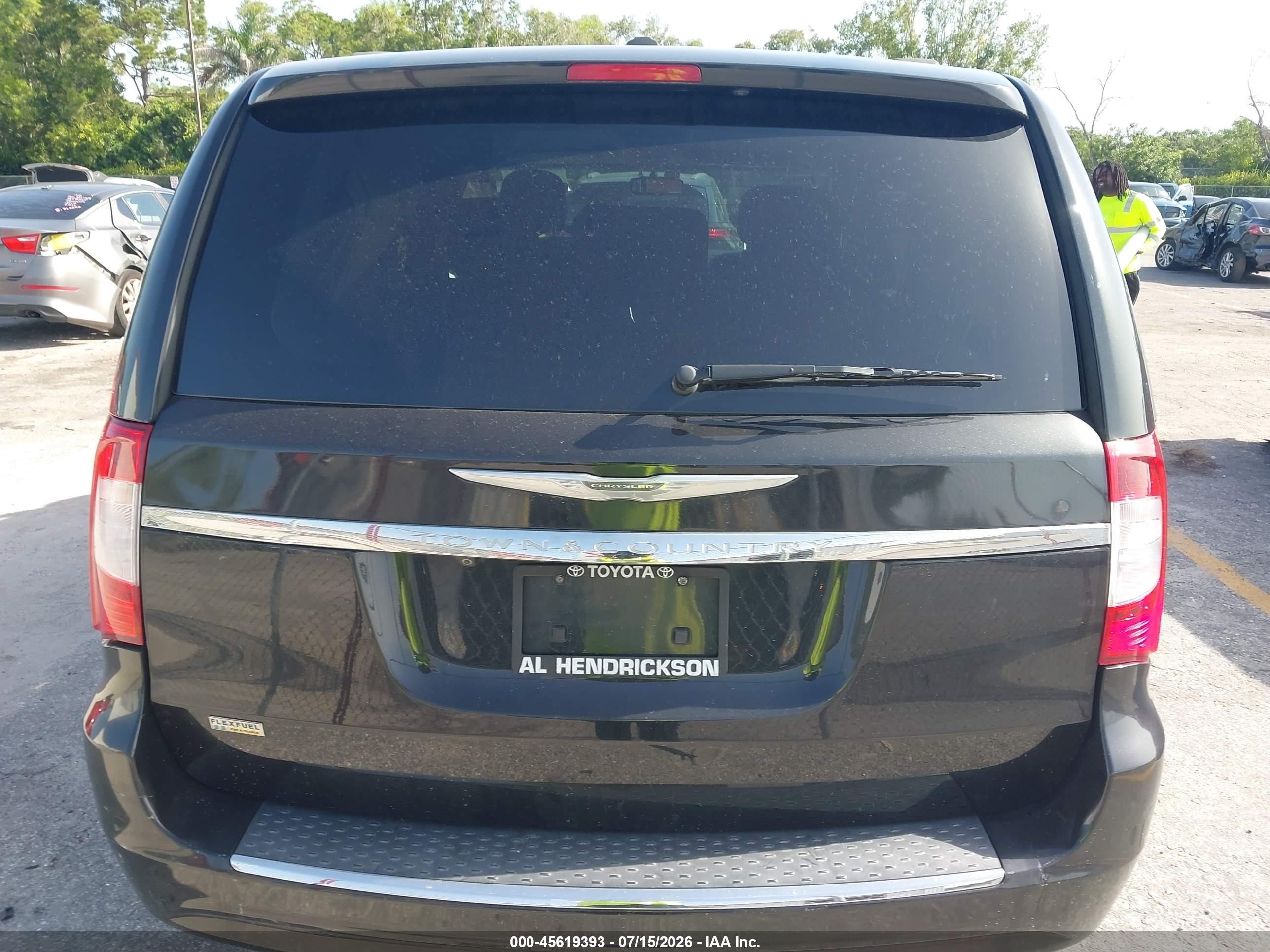 2015 Chrysler Town & Country Touring Черный vin: 2C4RC1BG0FR706592
