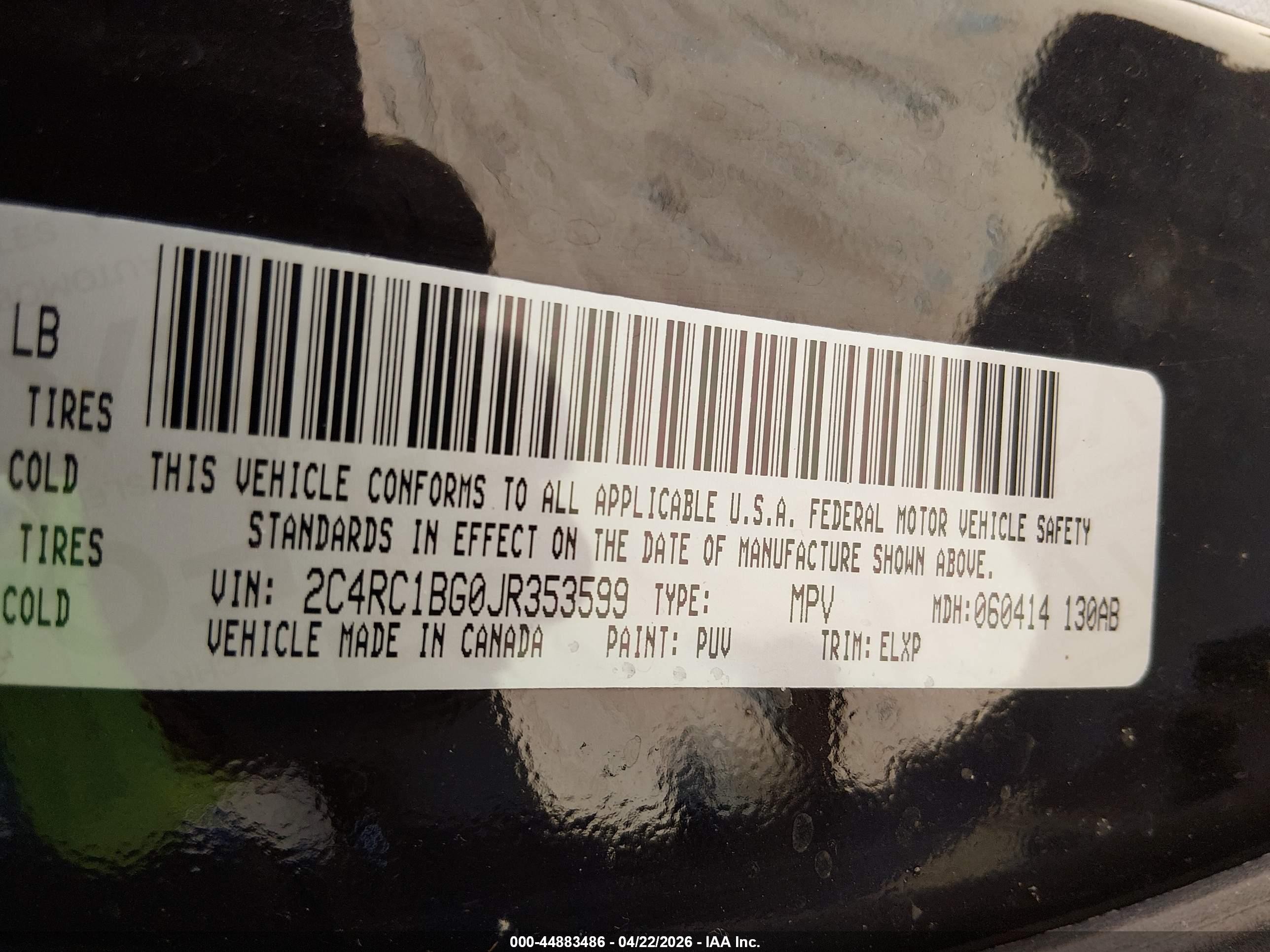 2018 Chrysler Pacifica Touring L Black vin: 2C4RC1BG0JR353599