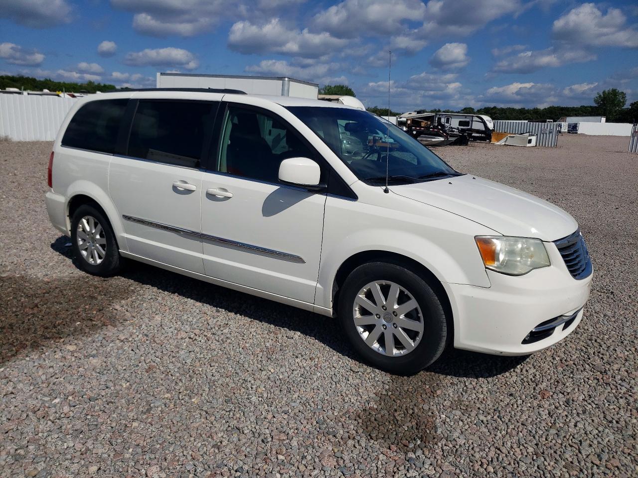 2012 Chrysler Town & Country Touring White vin: 2C4RC1BG1CR169873