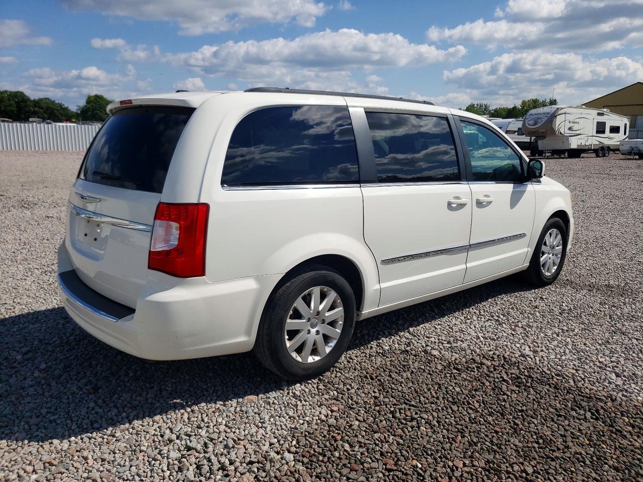 2012 Chrysler Town & Country Touring White vin: 2C4RC1BG1CR169873