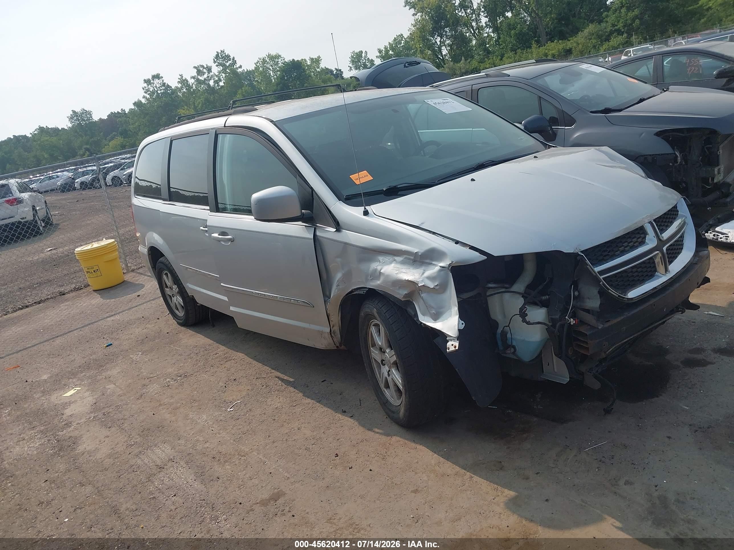 2012 Chrysler Town & Country Touring Серебряный vin: 2C4RC1BG1CR187418