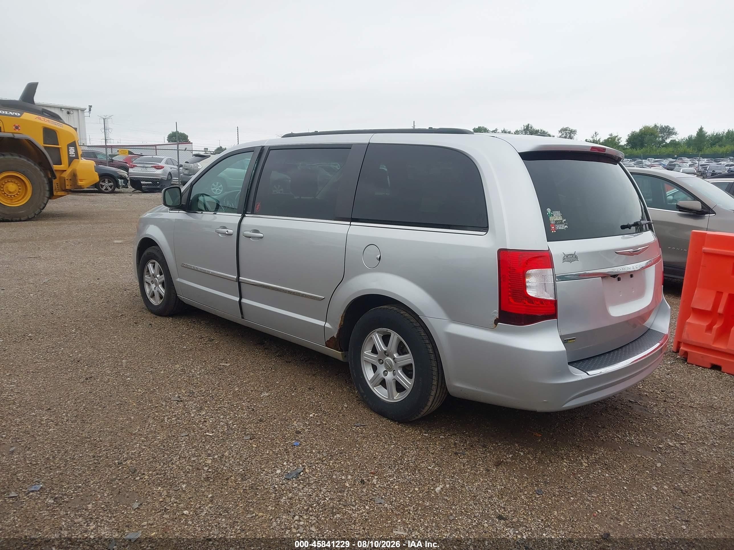 2012 Chrysler Town & Country Touring Серебряный vin: 2C4RC1BG1CR293299