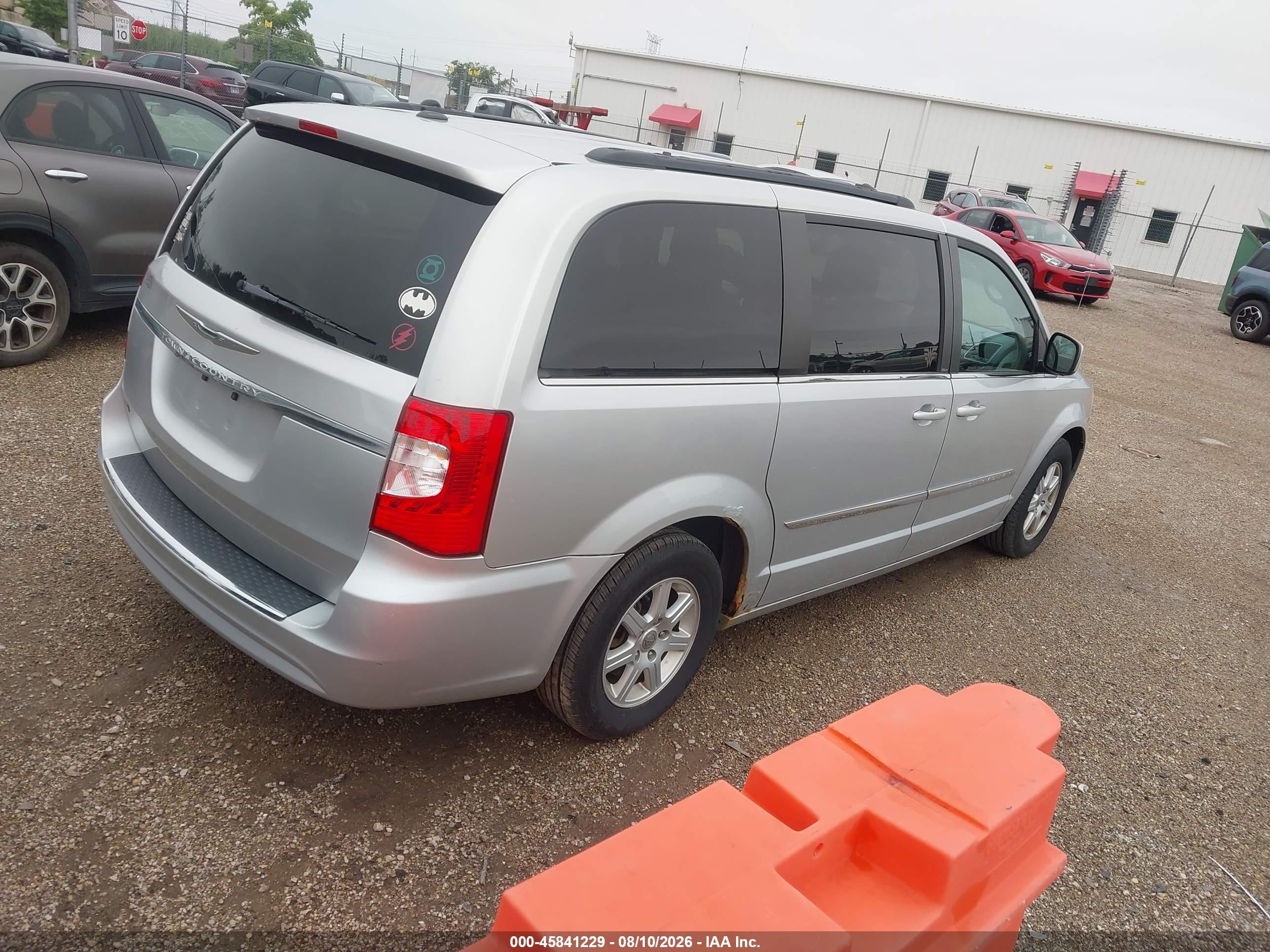 2012 Chrysler Town & Country Touring Серебряный vin: 2C4RC1BG1CR293299