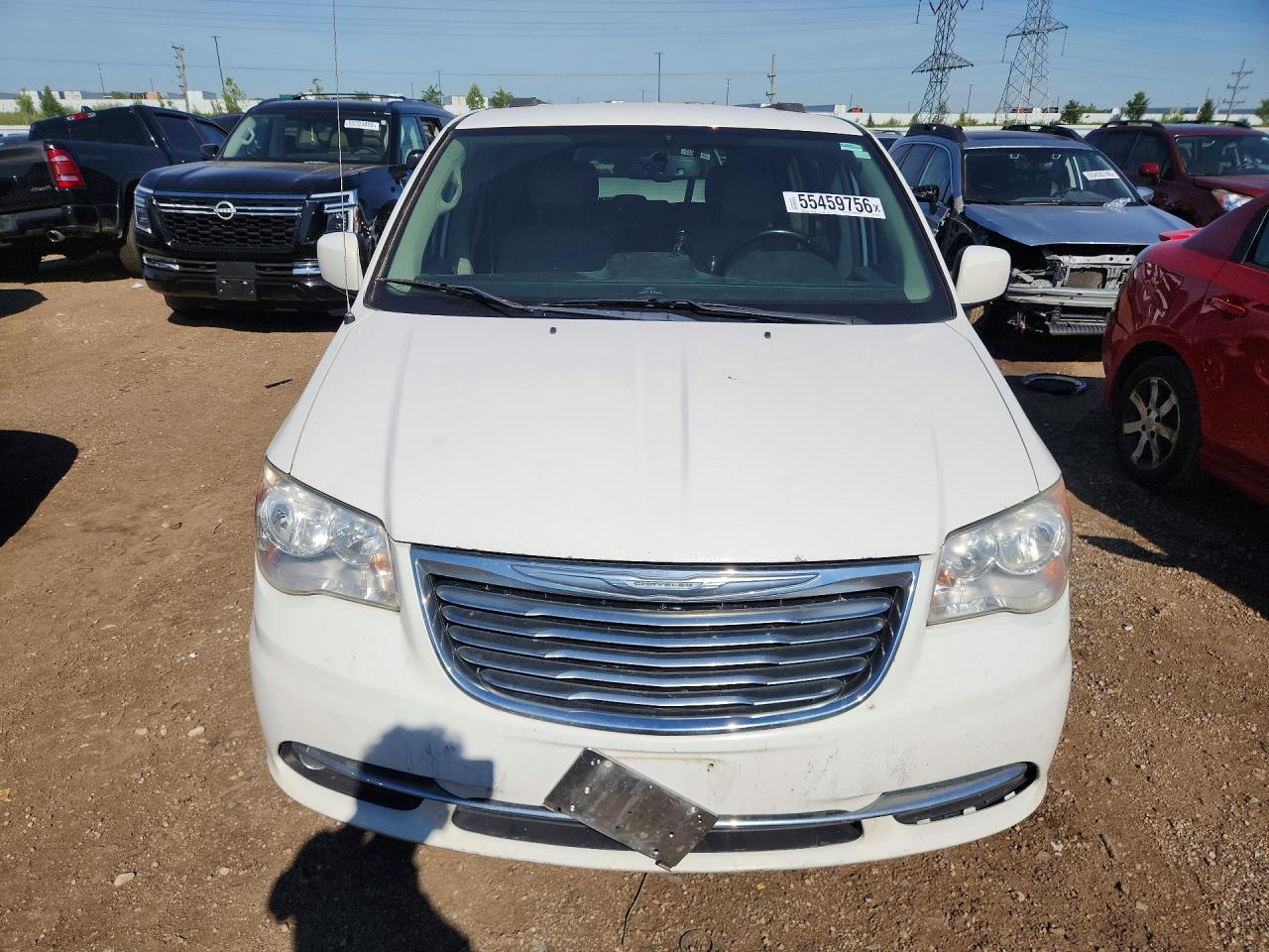 2013 Chrysler Town & Country Touring White vin: 2C4RC1BG1DR529404