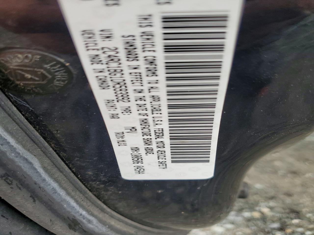 2013 Chrysler Town & Country Touring Gray vin: 2C4RC1BG1DR593992