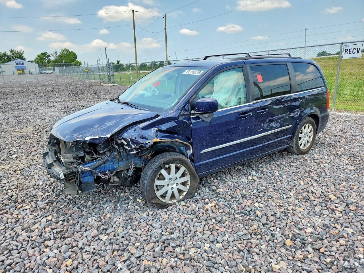 2013 Chrysler Town & Country Touring Blue vin: 2C4RC1BG1DR605607