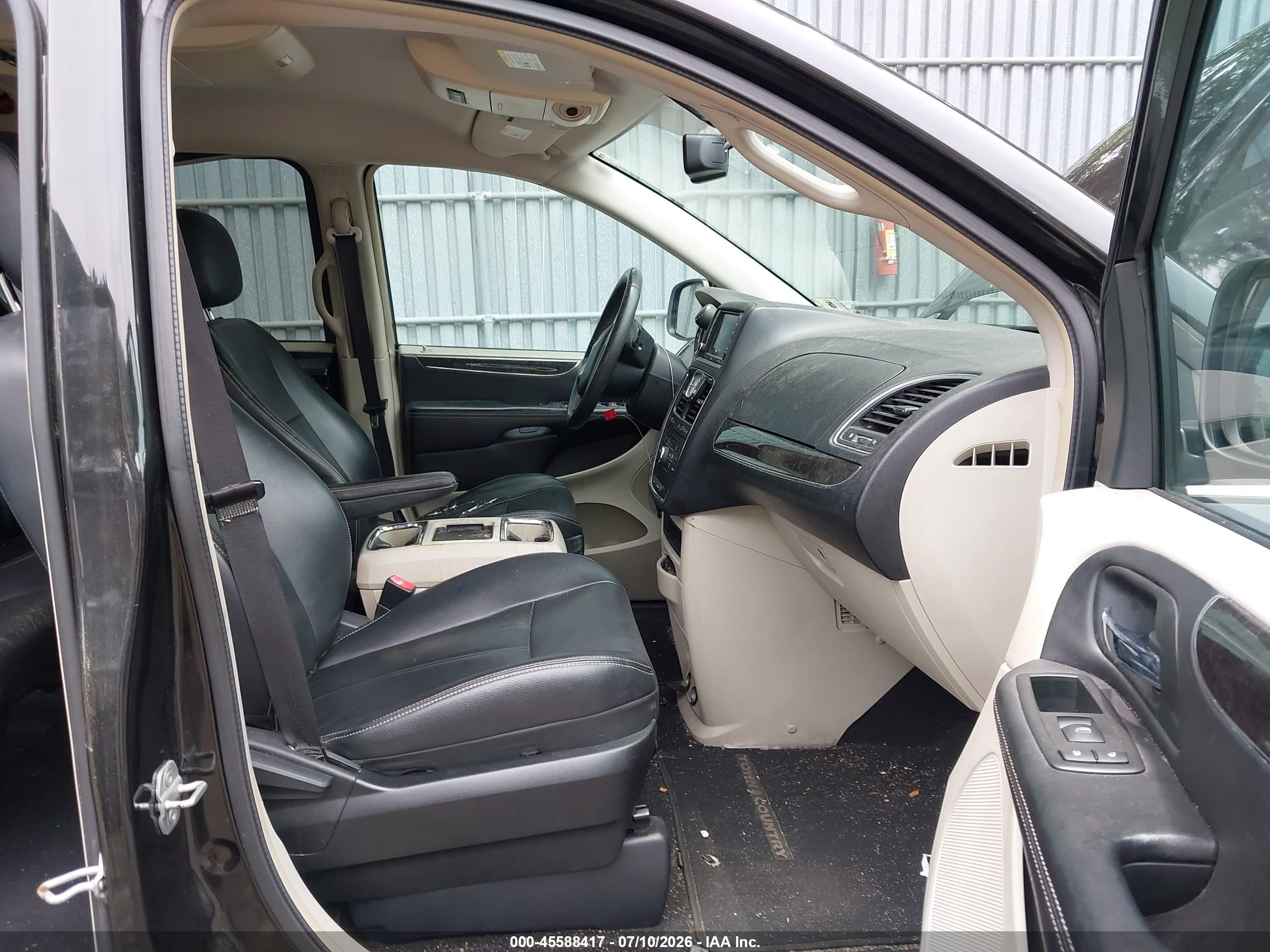 2013 Chrysler Town & Country Touring Black vin: 2C4RC1BG1DR649252
