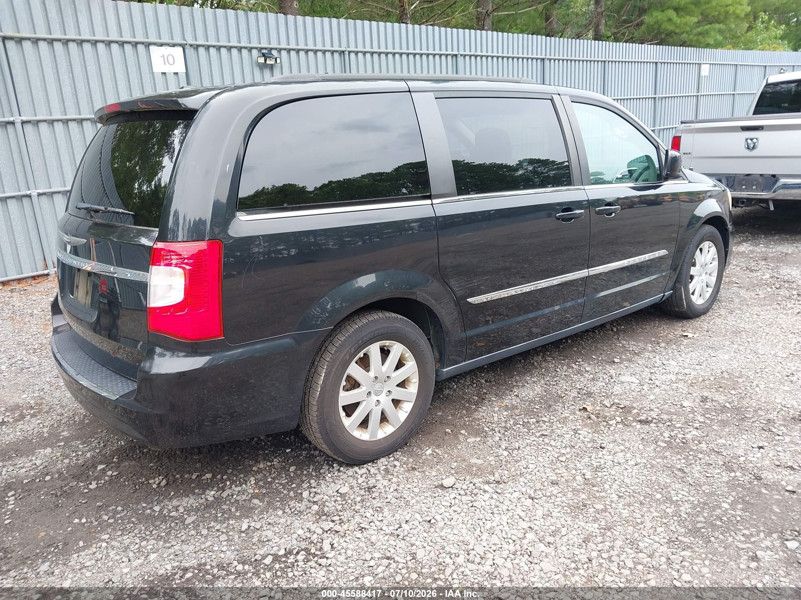 2013 Chrysler Town & Country Touring Black vin: 2C4RC1BG1DR649252