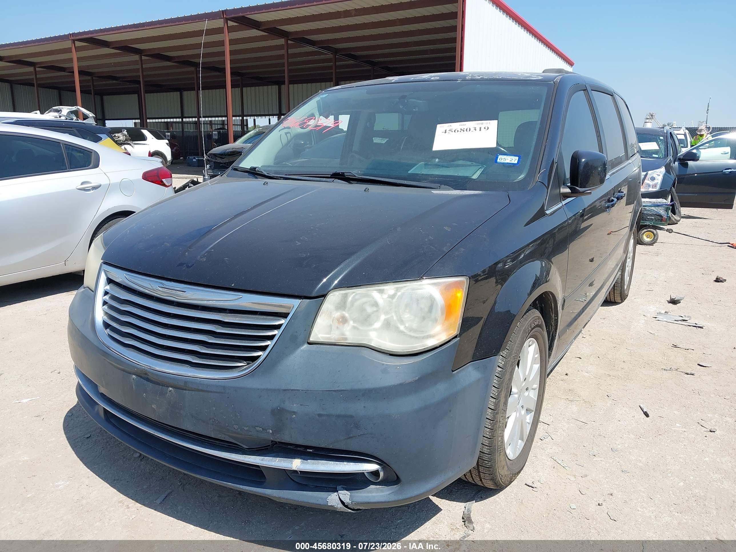 2013 Chrysler Town & Country Touring Black vin: 2C4RC1BG1DR722992