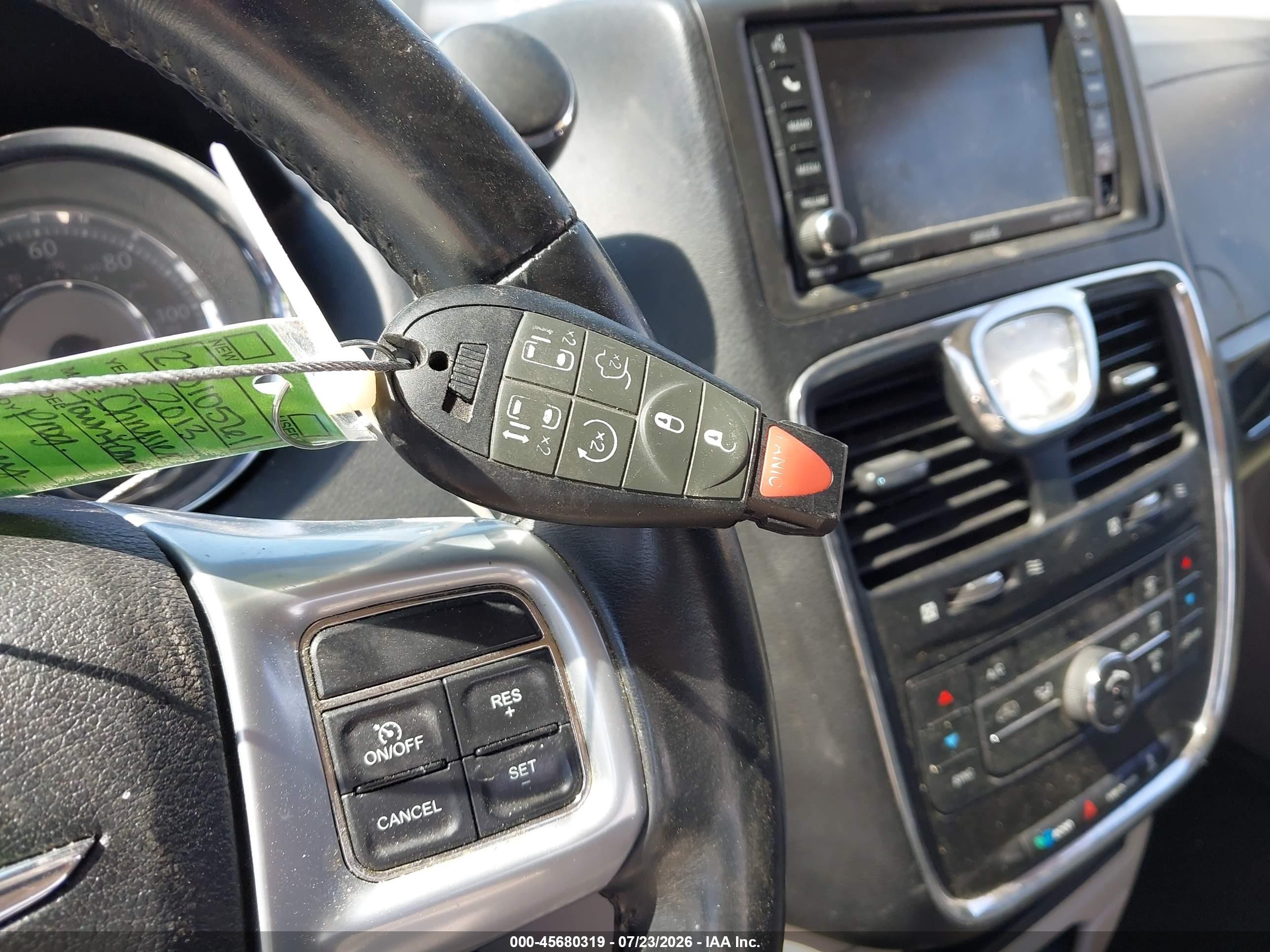 2013 Chrysler Town & Country Touring Black vin: 2C4RC1BG1DR722992