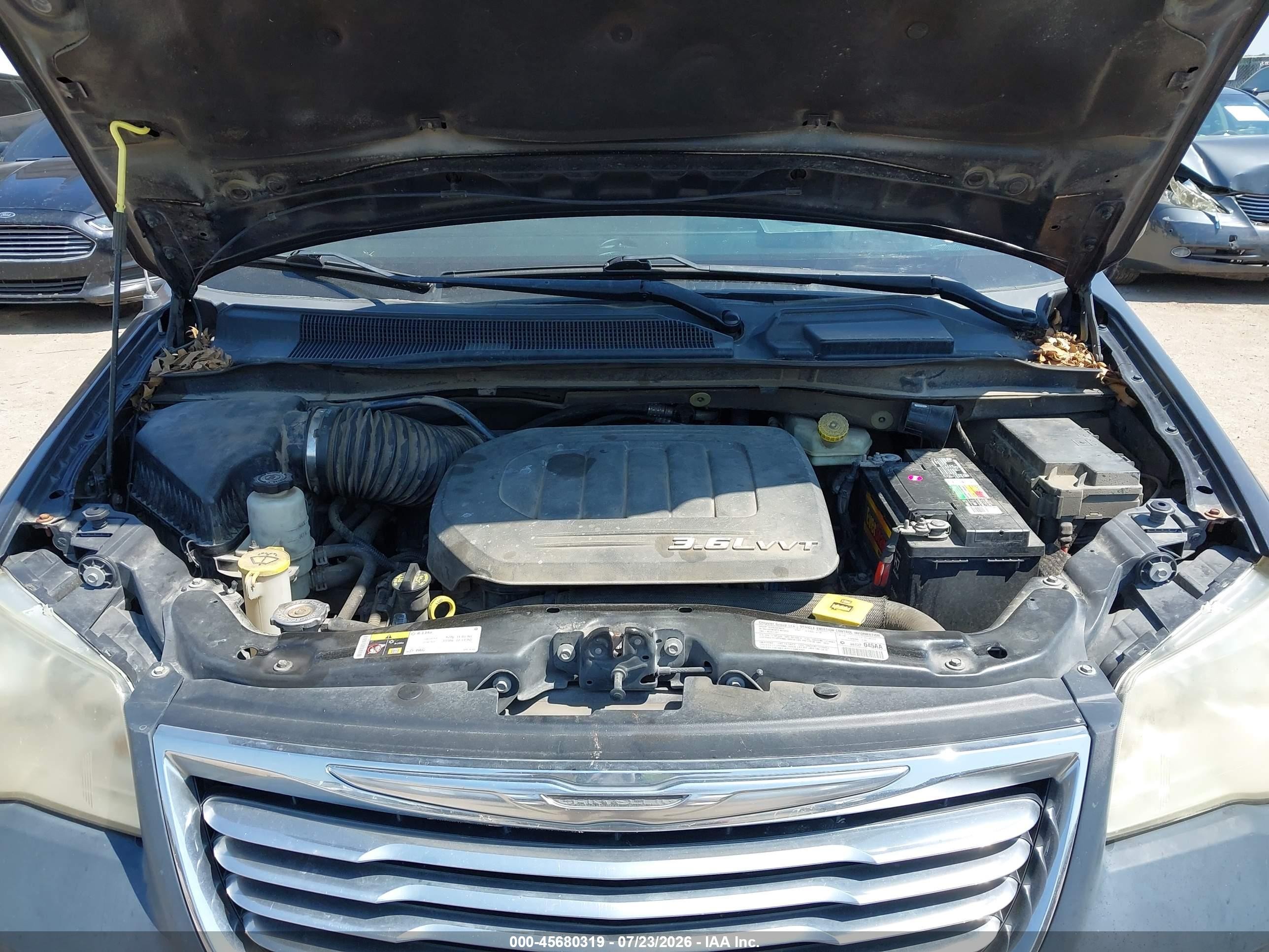 2013 Chrysler Town & Country Touring Black vin: 2C4RC1BG1DR722992