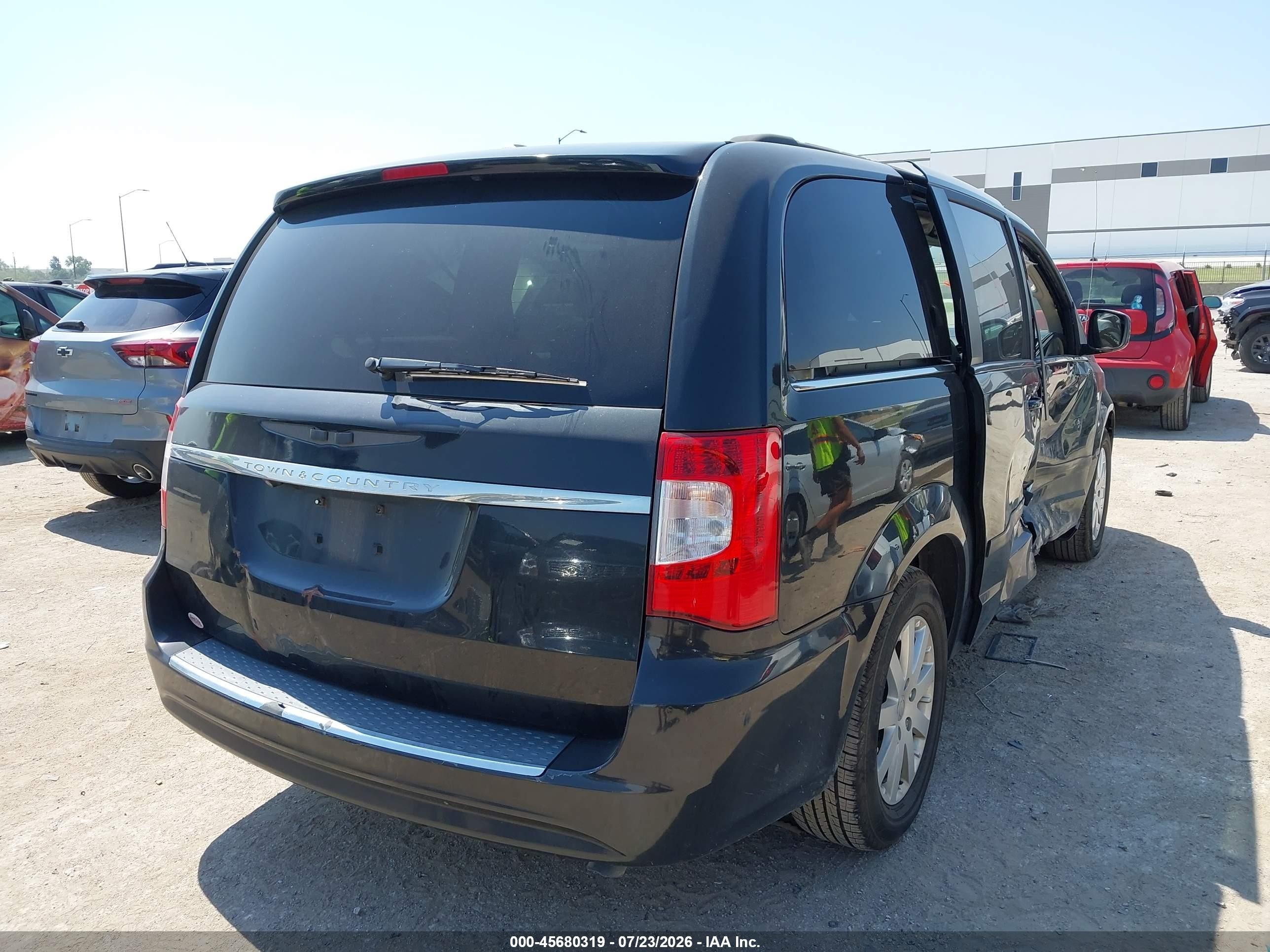 2013 Chrysler Town & Country Touring Black vin: 2C4RC1BG1DR722992