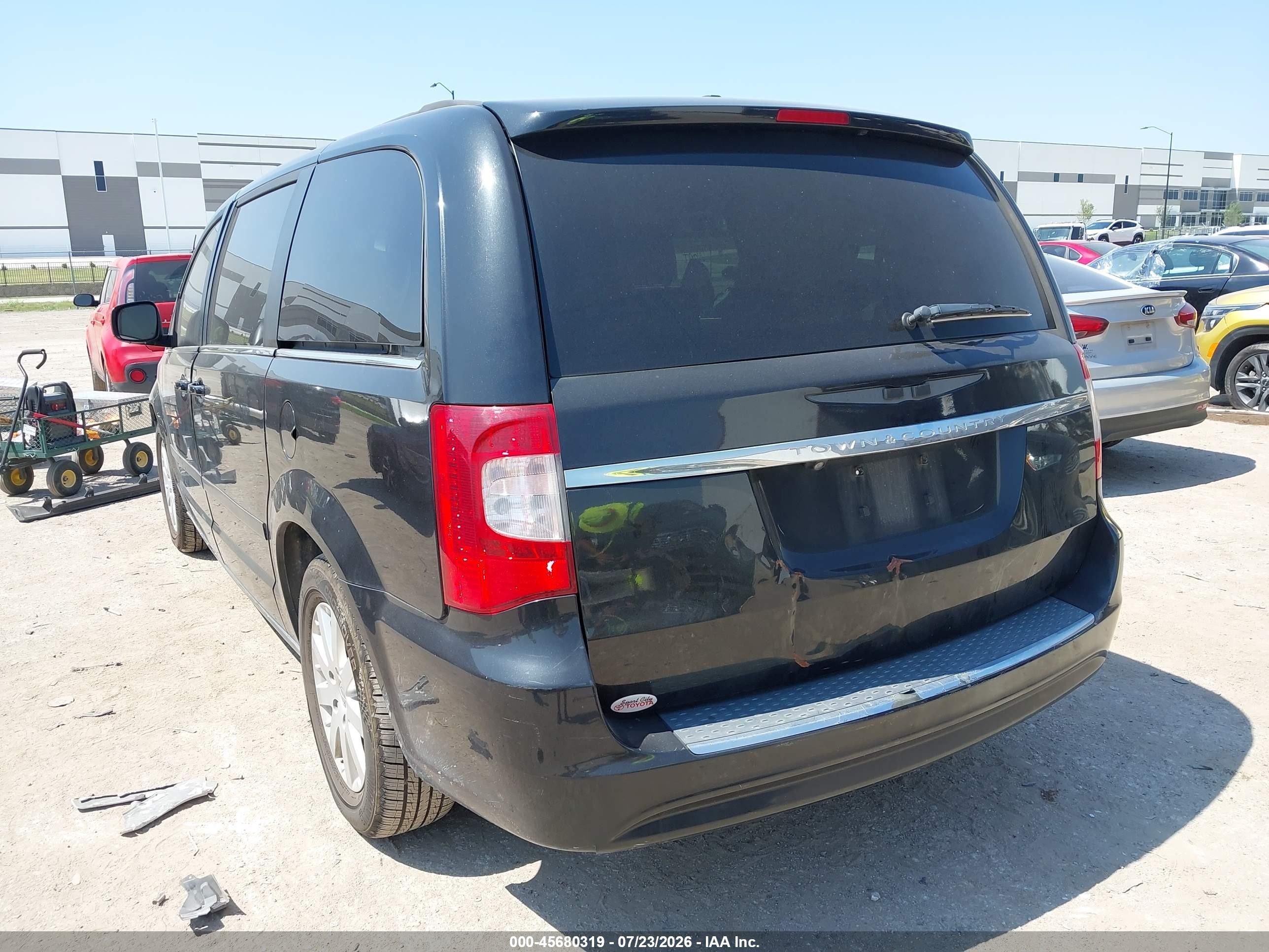 2013 Chrysler Town & Country Touring Black vin: 2C4RC1BG1DR722992