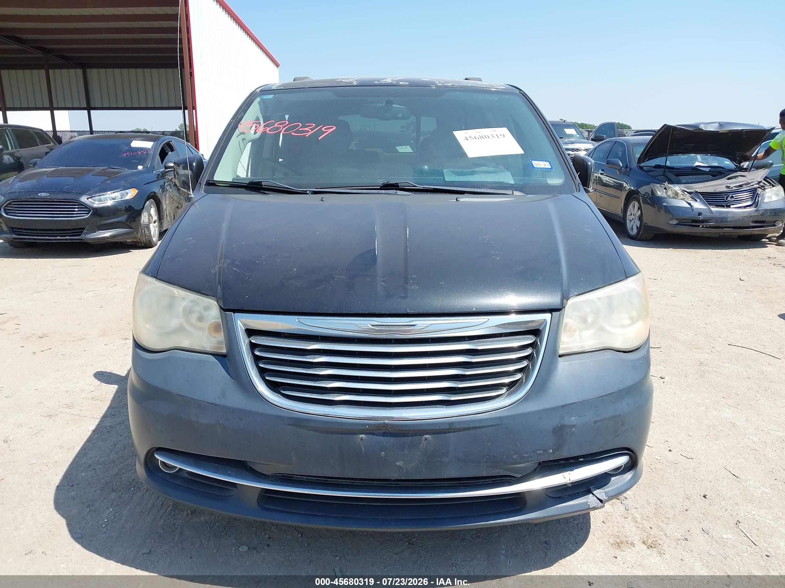 2013 Chrysler Town & Country Touring Black vin: 2C4RC1BG1DR722992