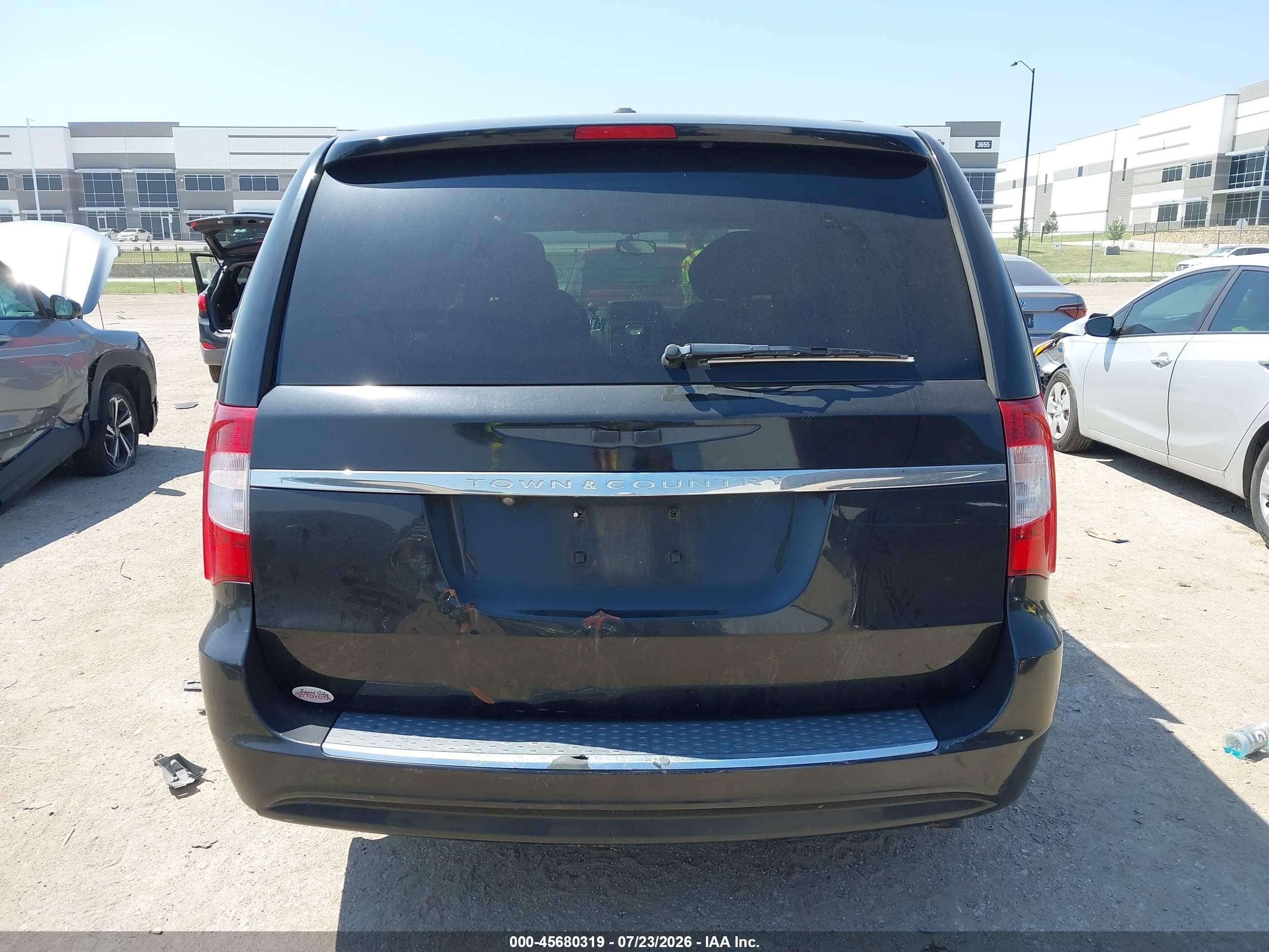2013 Chrysler Town & Country Touring Black vin: 2C4RC1BG1DR722992