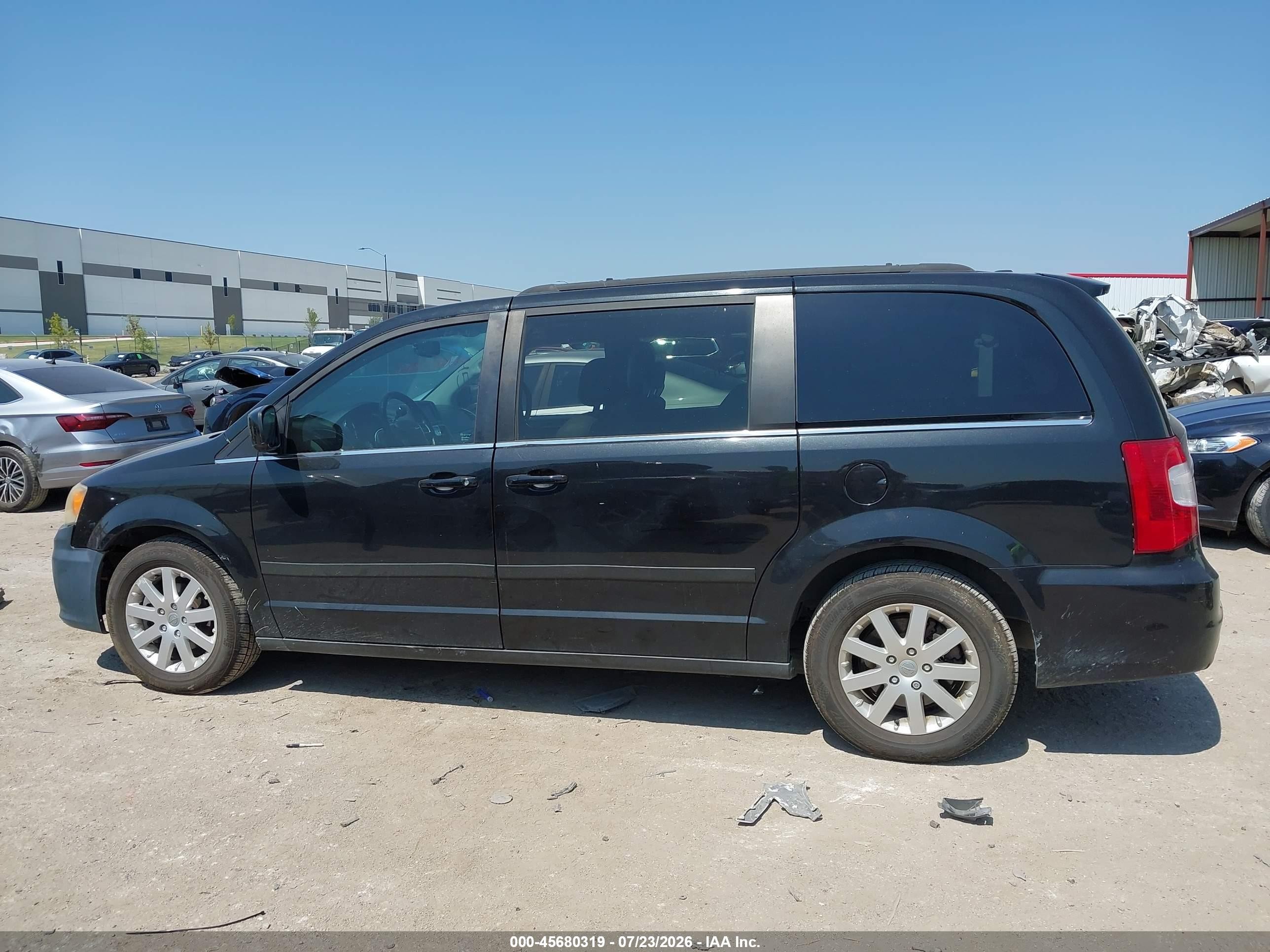 2013 Chrysler Town & Country Touring Black vin: 2C4RC1BG1DR722992