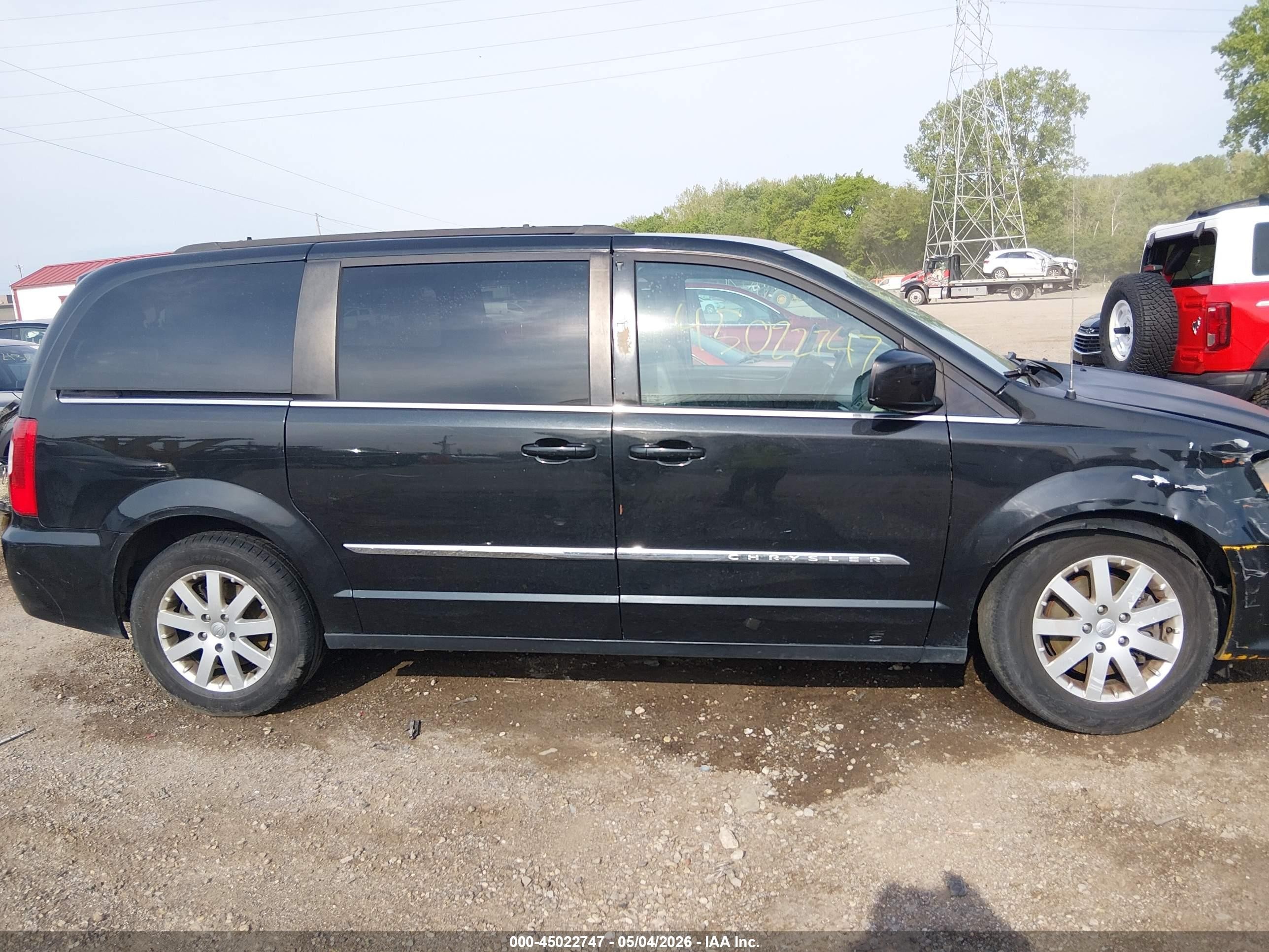 2013 Chrysler Town & Country Touring Black vin: 2C4RC1BG1DR809372