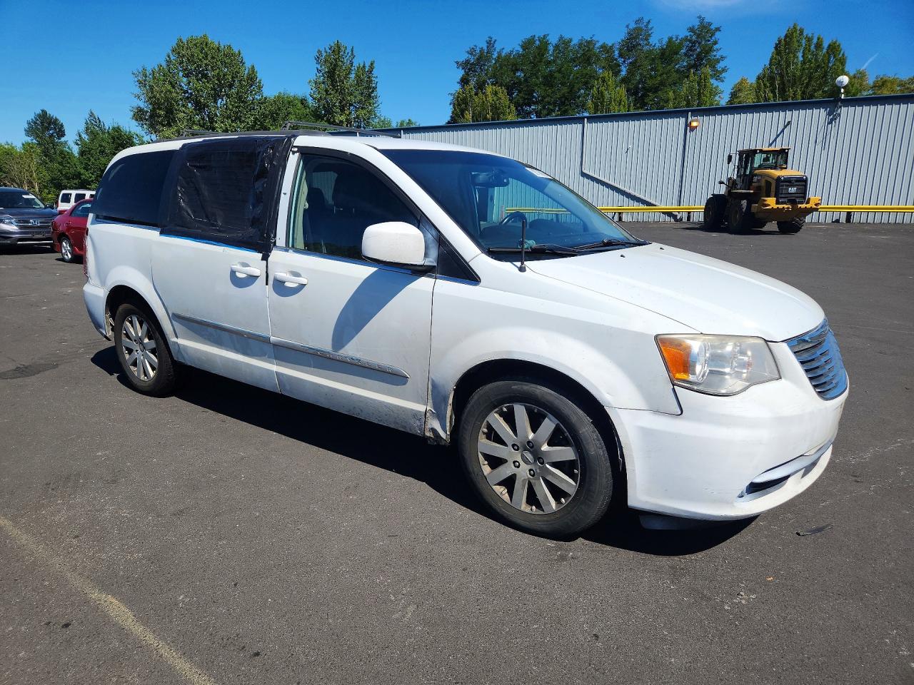 2014 Chrysler Town & Country Touring White vin: 2C4RC1BG1ER208349