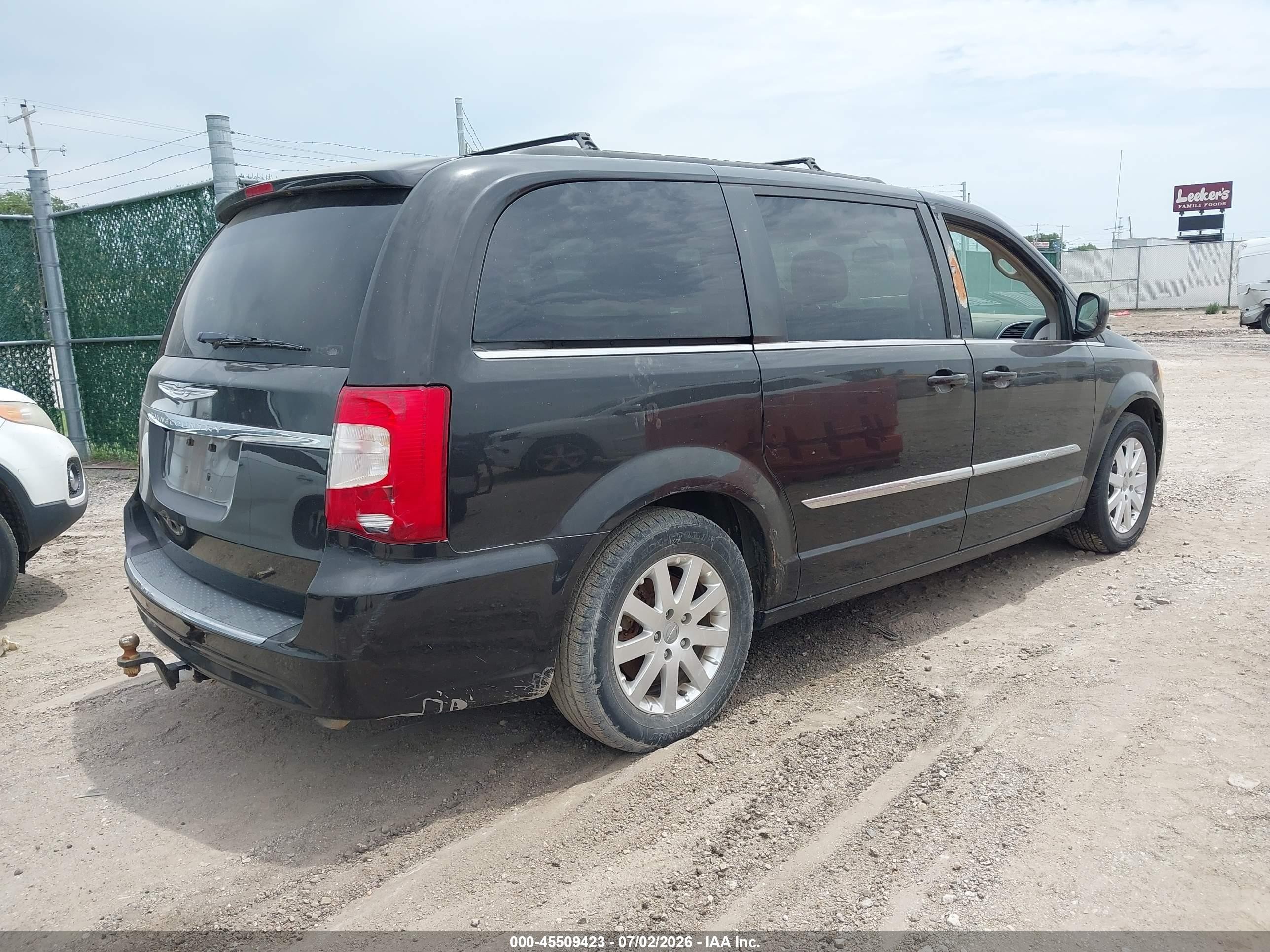 2014 Chrysler Town & Country Touring Black vin: 2C4RC1BG1ER219206