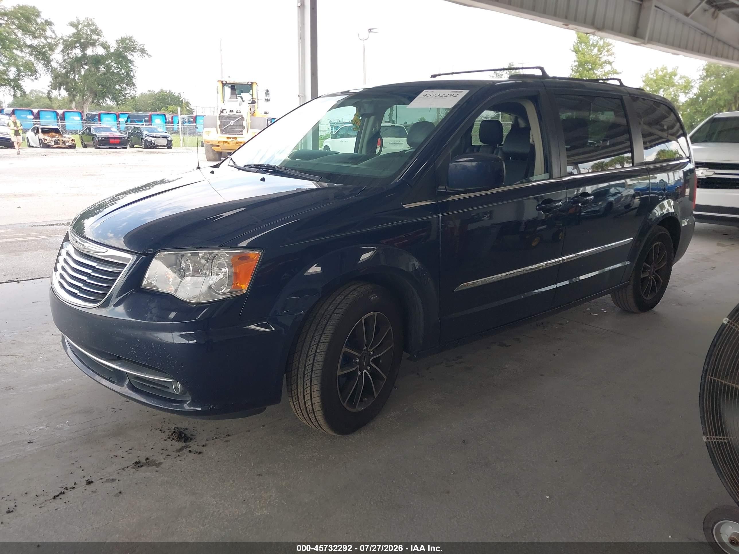 2014 Chrysler Town & Country Touring Синий vin: 2C4RC1BG1ER255770