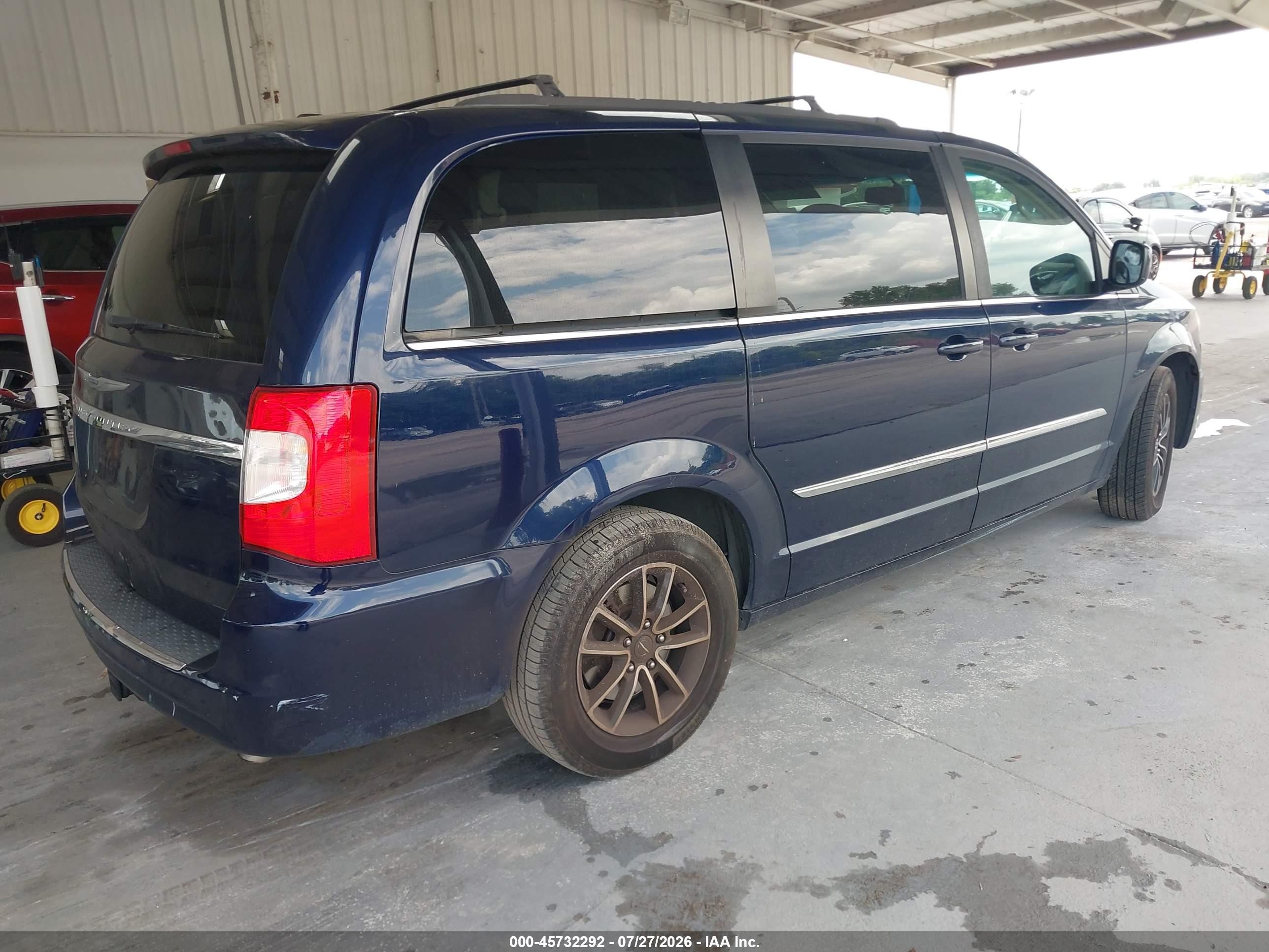 2014 Chrysler Town & Country Touring Синий vin: 2C4RC1BG1ER255770