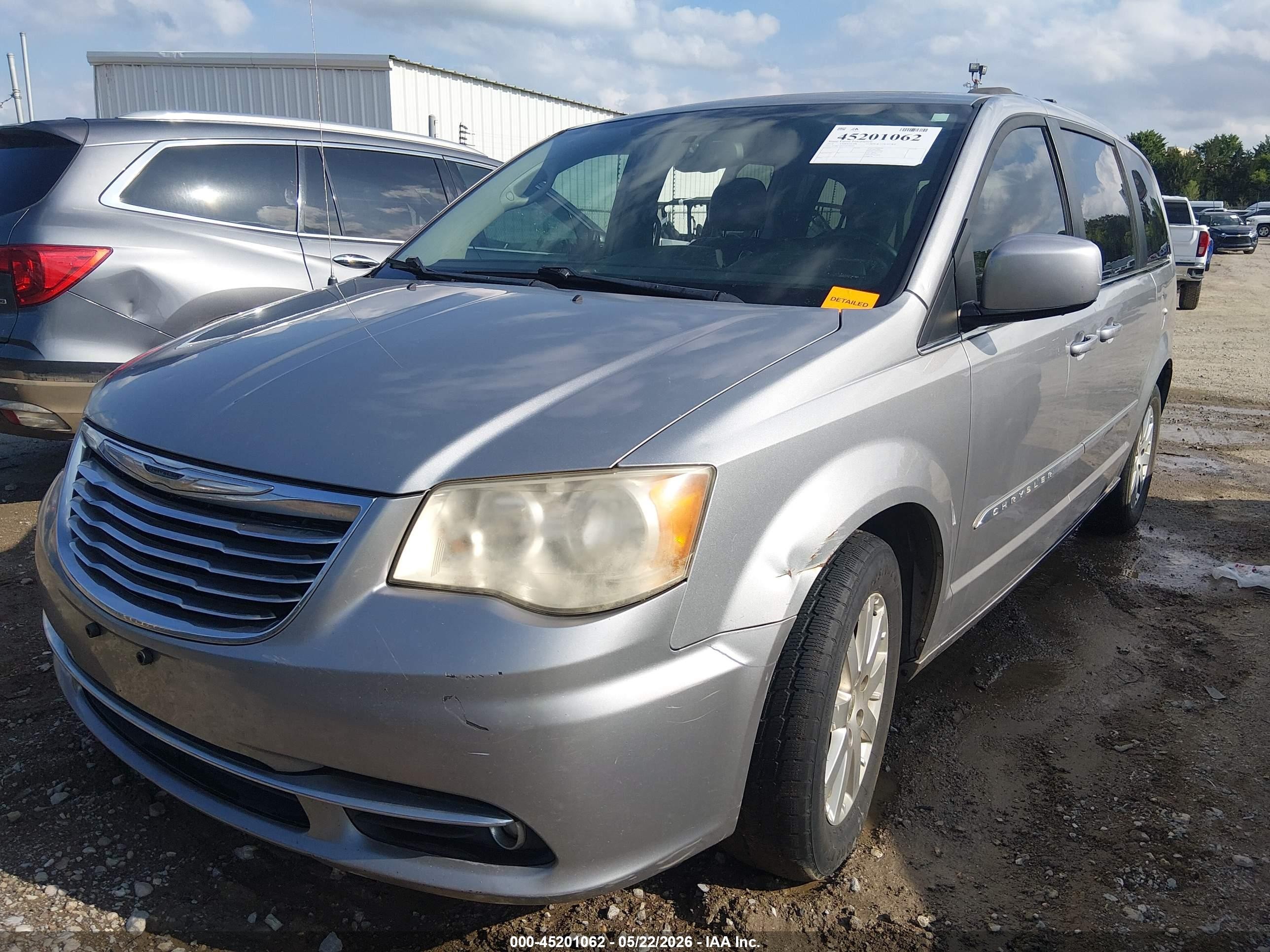 2014 Chrysler Town & Country Touring Silver vin: 2C4RC1BG1ER270205