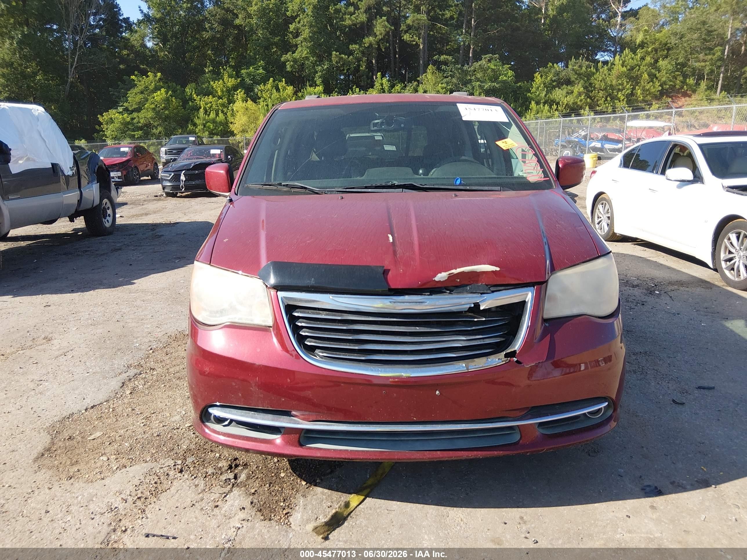 2014 Chrysler Town & Country Touring Maroon vin: 2C4RC1BG1ER293175