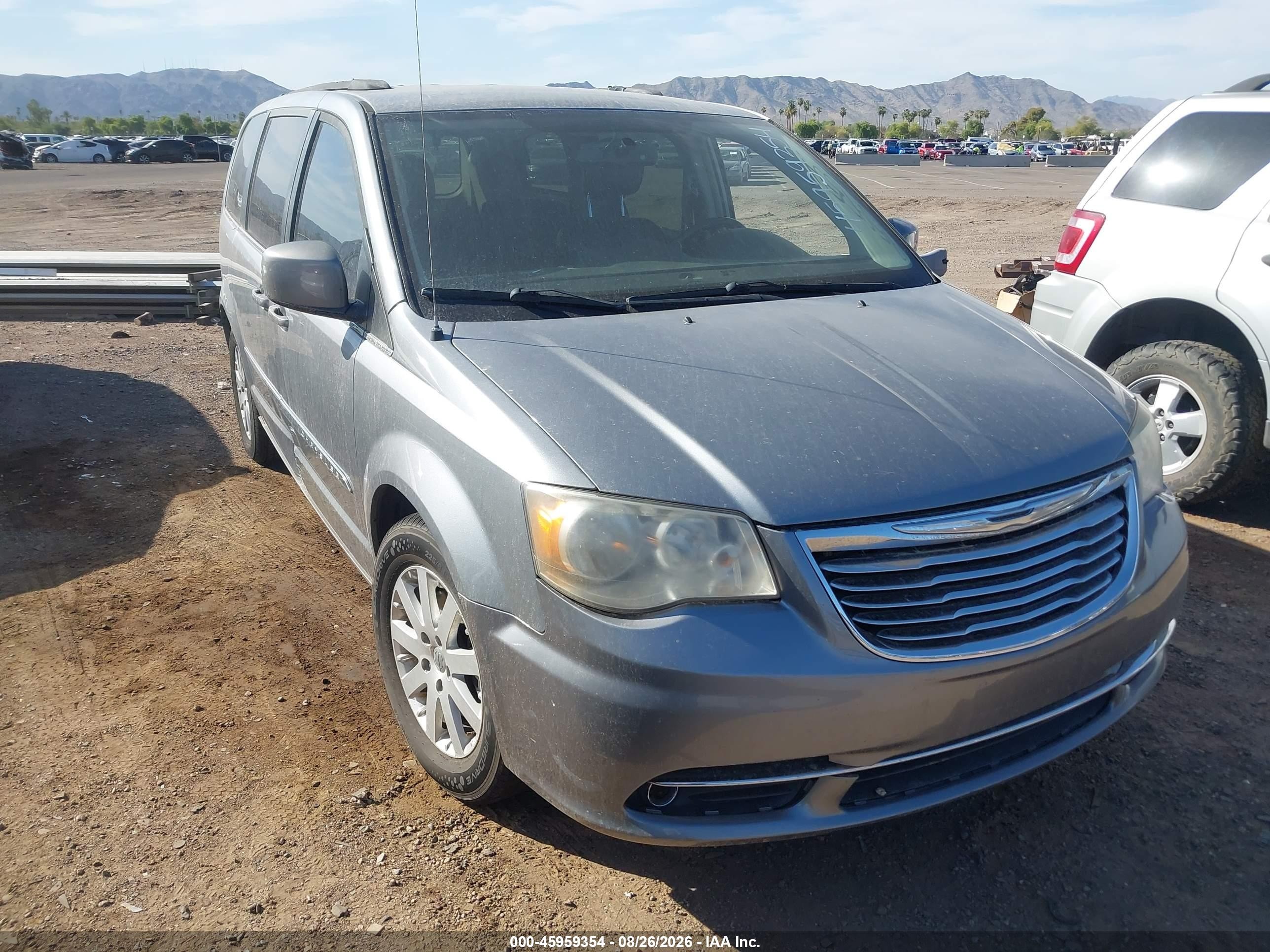 2014 Chrysler Town & Country Touring Silver vin: 2C4RC1BG1ER448324