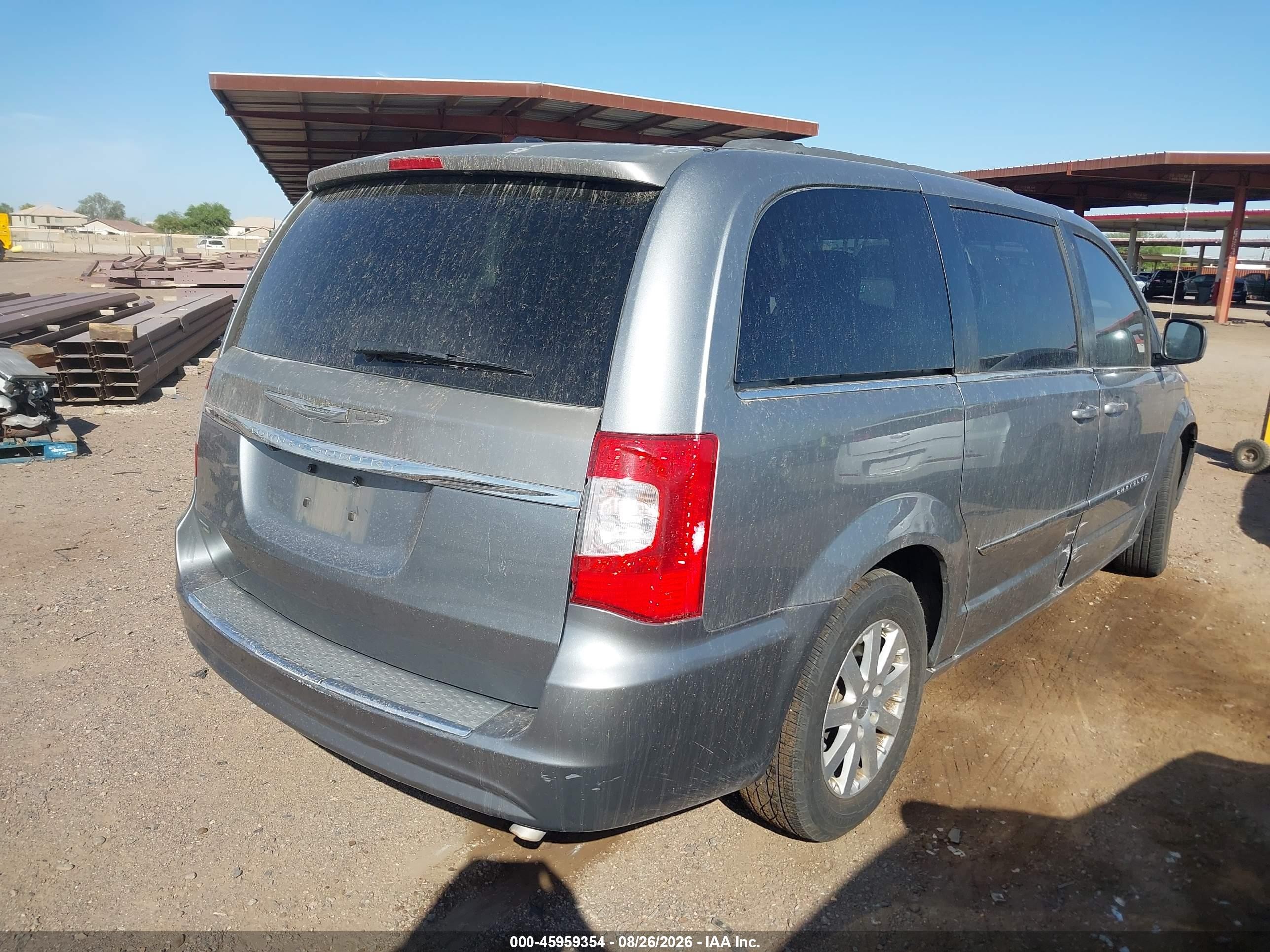 2014 Chrysler Town & Country Touring Silver vin: 2C4RC1BG1ER448324