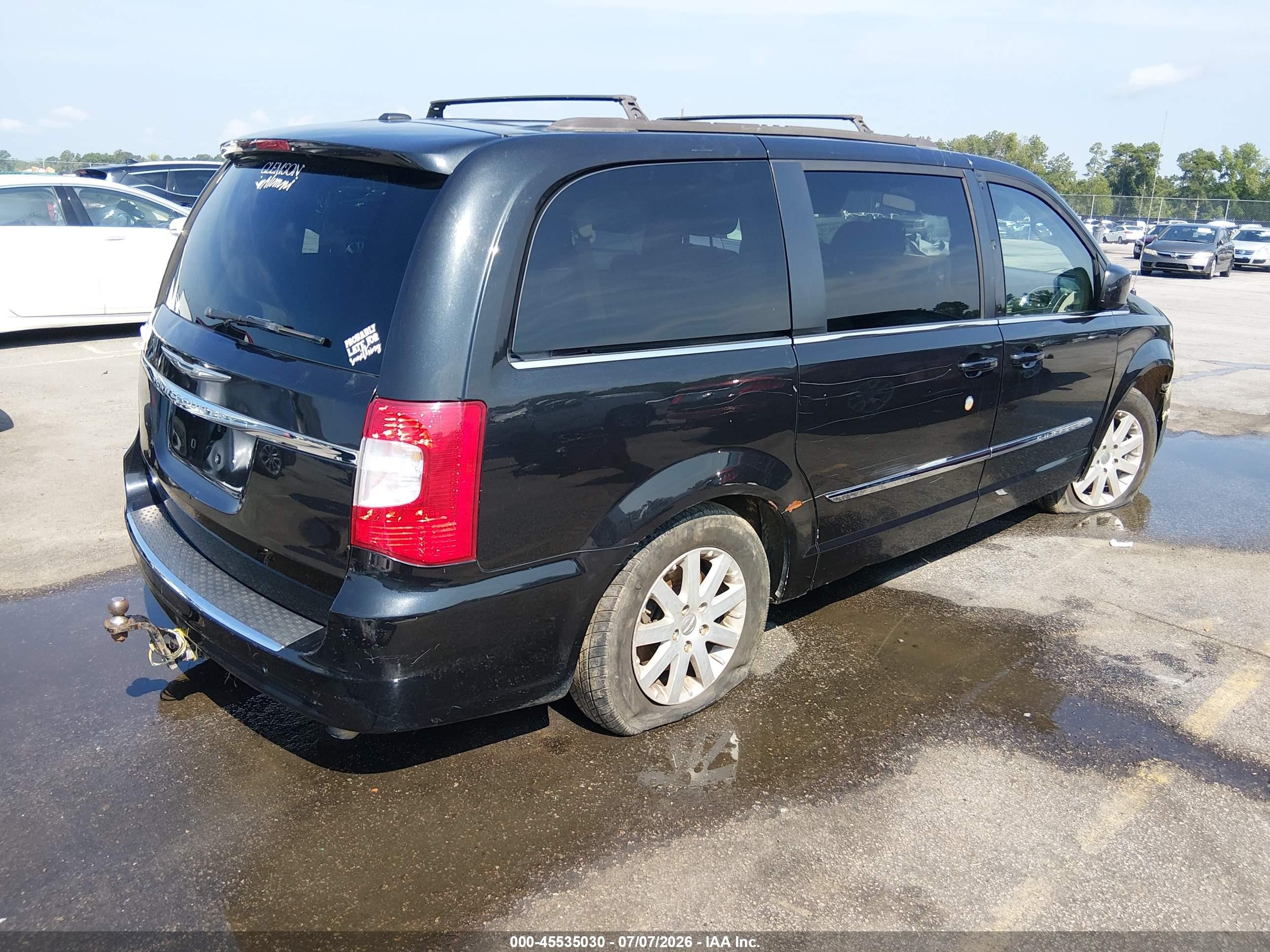 2015 Chrysler Town & Country Touring Black vin: 2C4RC1BG1FR510323