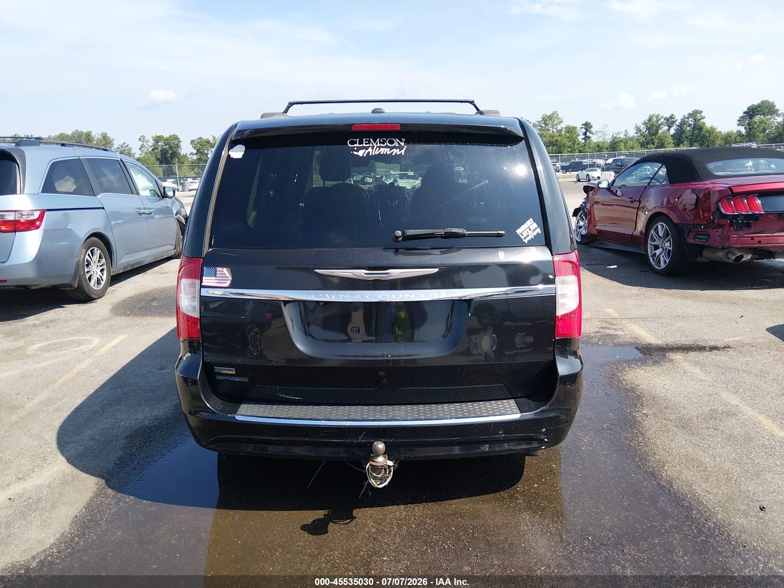 2015 Chrysler Town & Country Touring Black vin: 2C4RC1BG1FR510323