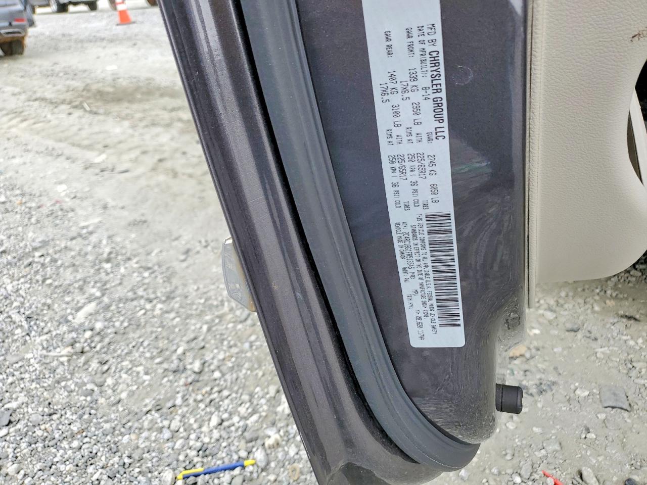 2015 Chrysler Town & Country Touring Серый vin: 2C4RC1BG1FR513545