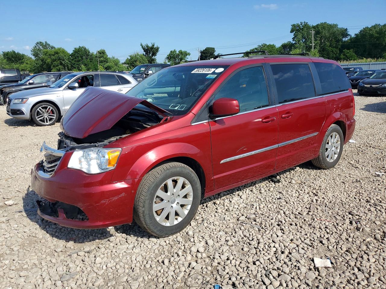 2016 Chrysler Town & Country Touring Red vin: 2C4RC1BG1GR294846