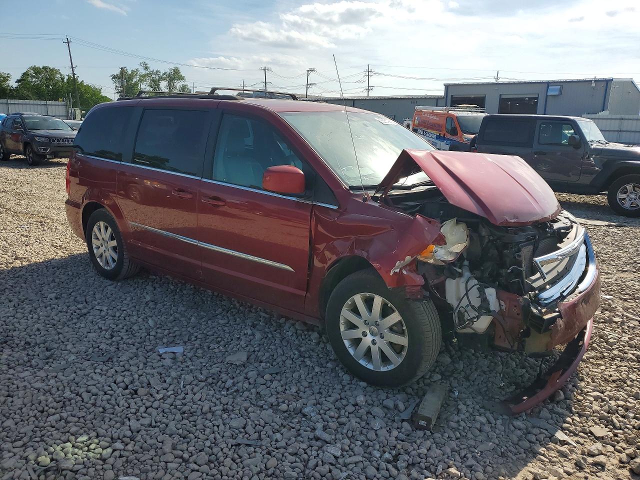 2016 Chrysler Town & Country Touring Red vin: 2C4RC1BG1GR294846