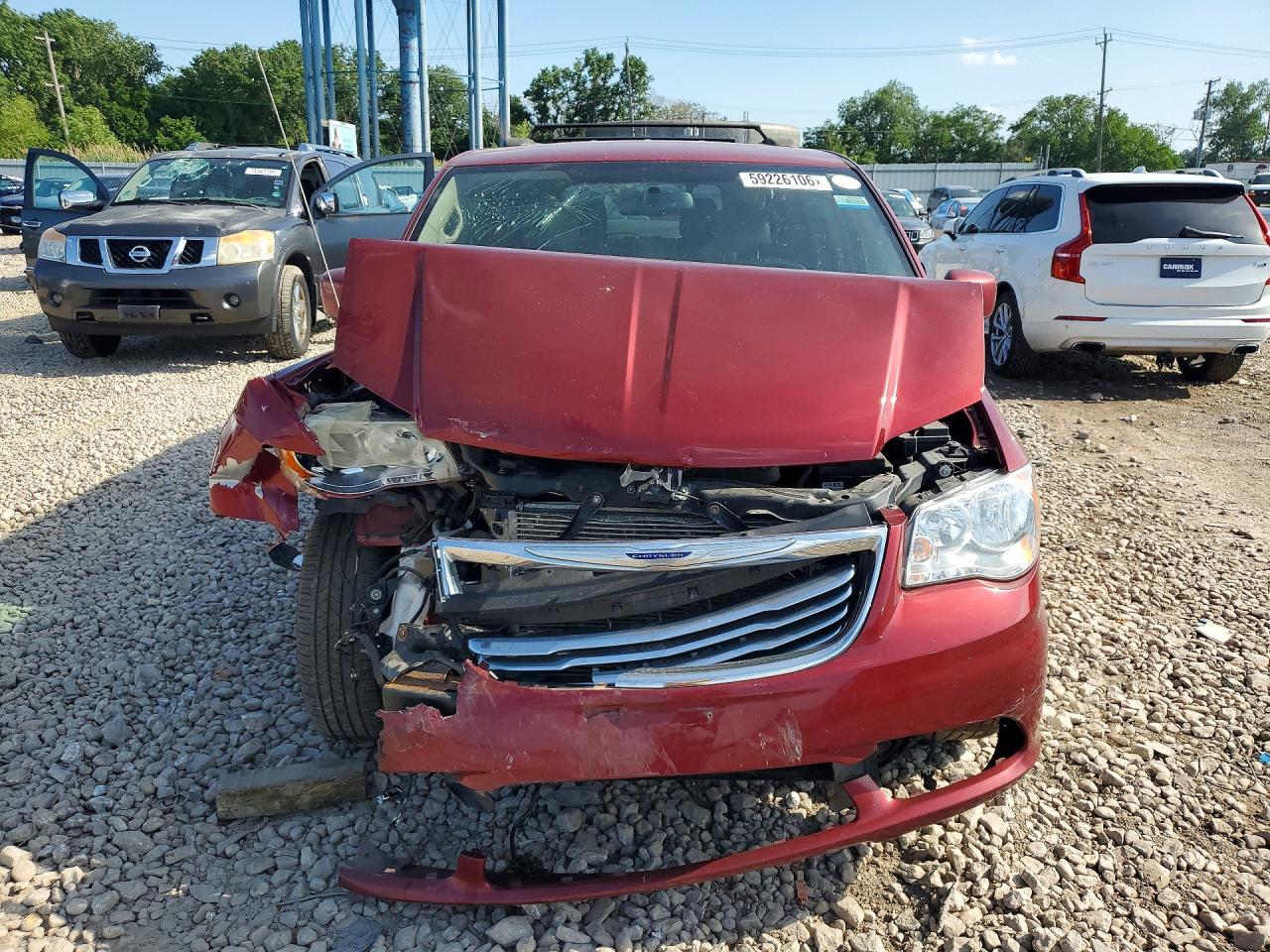 2016 Chrysler Town & Country Touring Red vin: 2C4RC1BG1GR294846