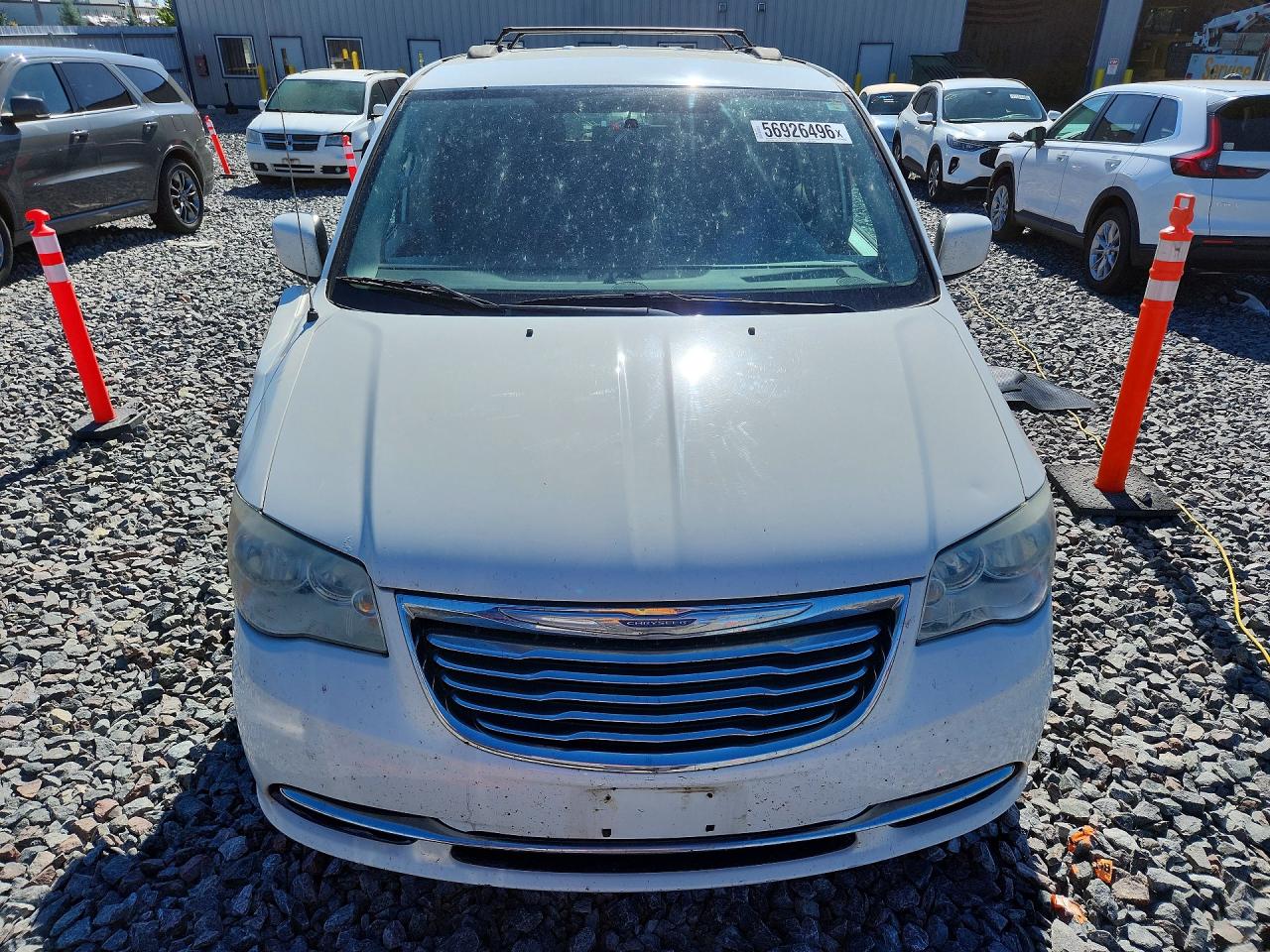 2012 Chrysler Town & Country Touring White vin: 2C4RC1BG2CR189470