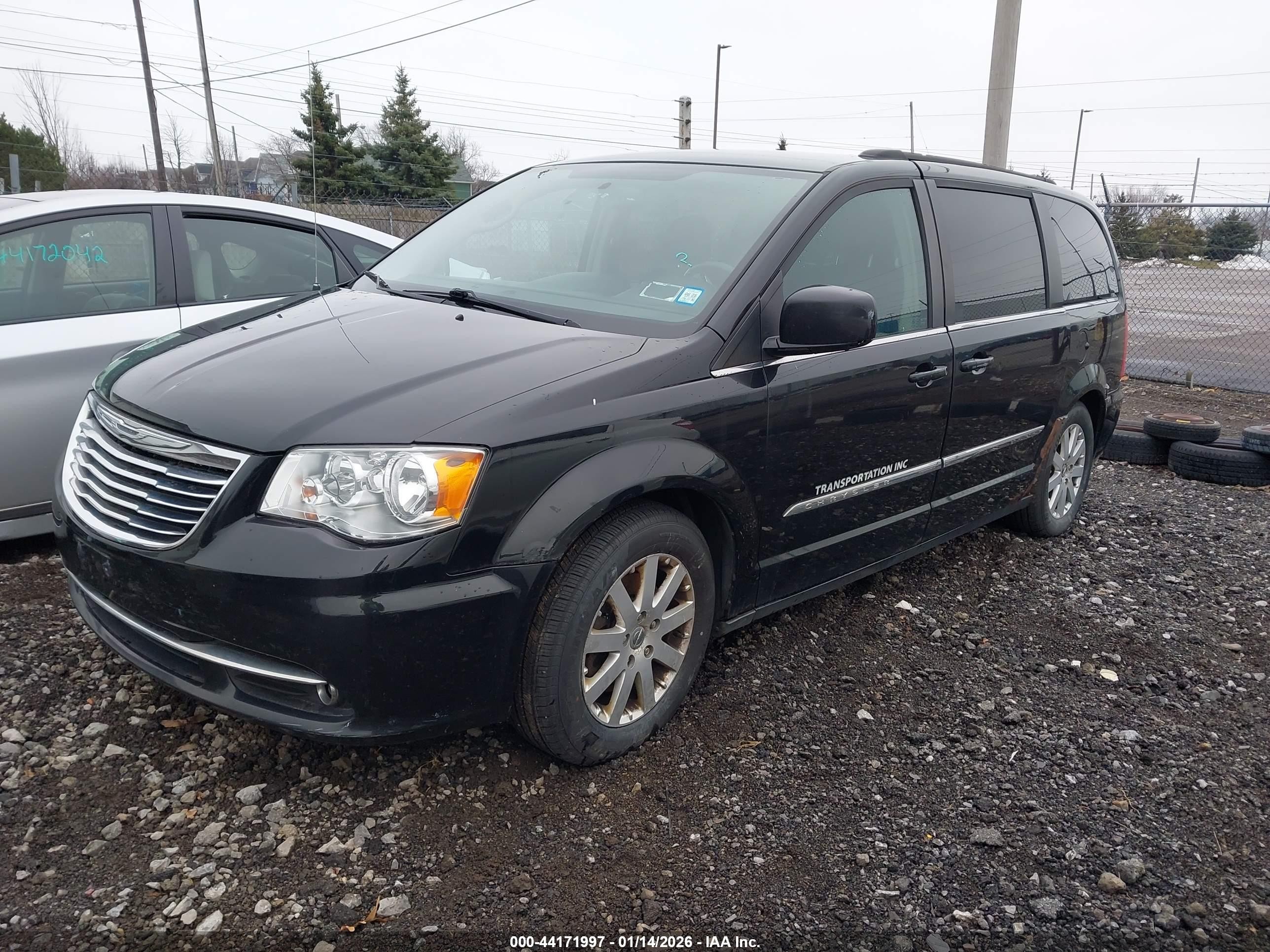 2012 Chrysler Town & Country Touring Black vin: 2C4RC1BG2CR226663