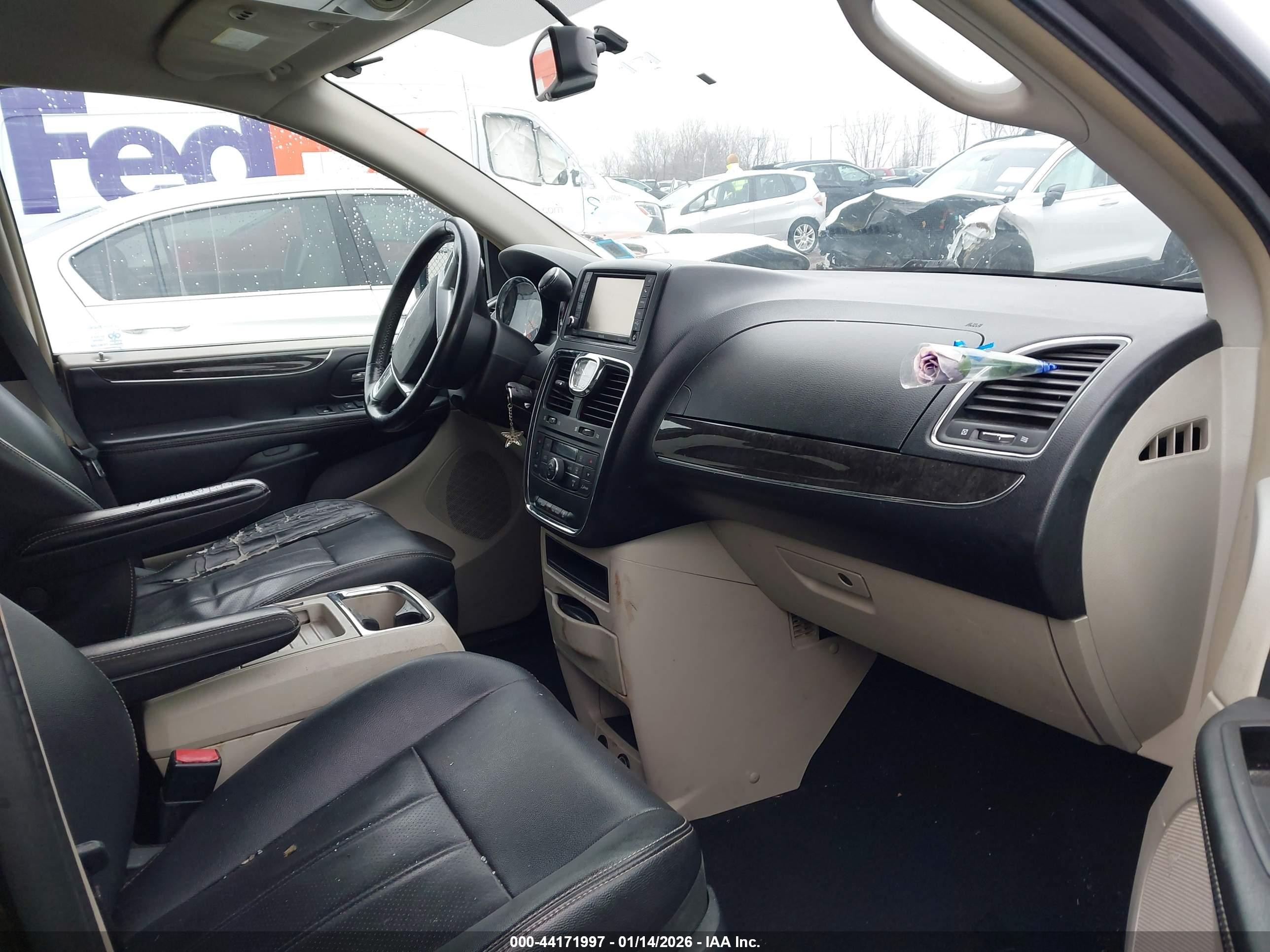 2012 Chrysler Town & Country Touring Black vin: 2C4RC1BG2CR226663