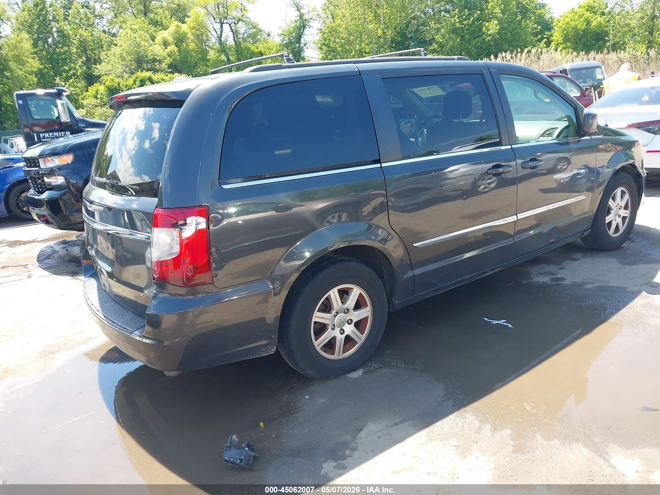 2012 Chrysler Town & Country Touring Серый vin: 2C4RC1BG2CR344826