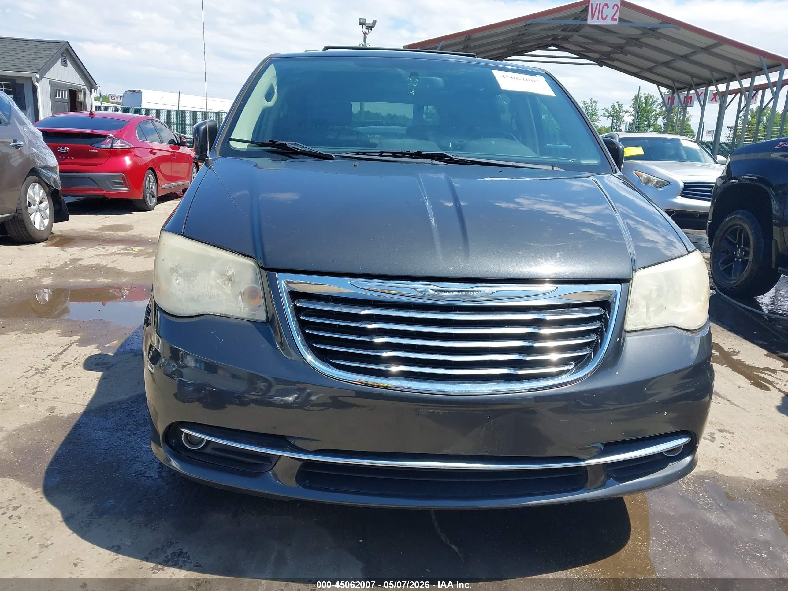 2012 Chrysler Town & Country Touring Серый vin: 2C4RC1BG2CR344826