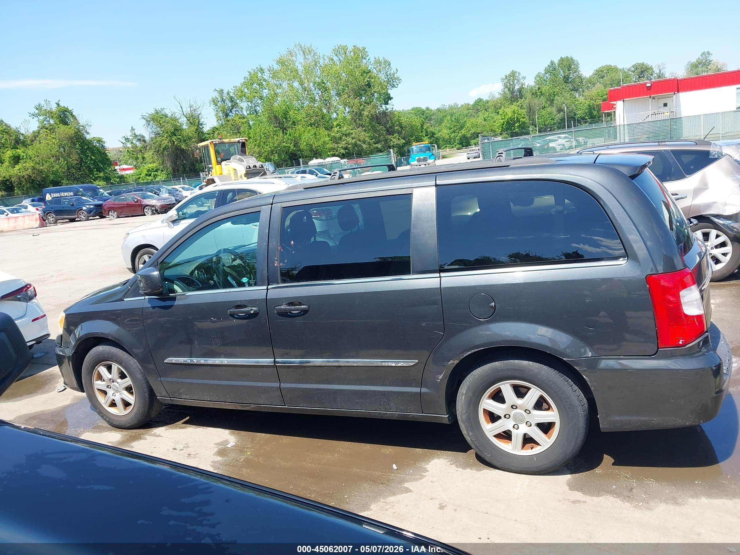 2012 Chrysler Town & Country Touring Серый vin: 2C4RC1BG2CR344826